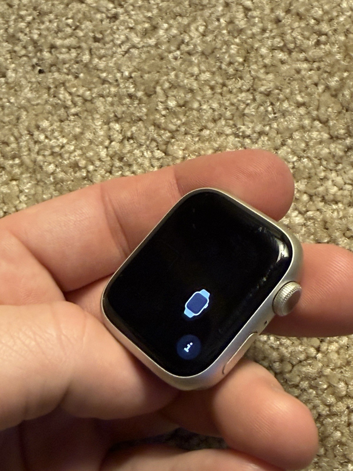 Apple Watch Series 7 41mm Aluminum Case with Sport Band – Starlight Working