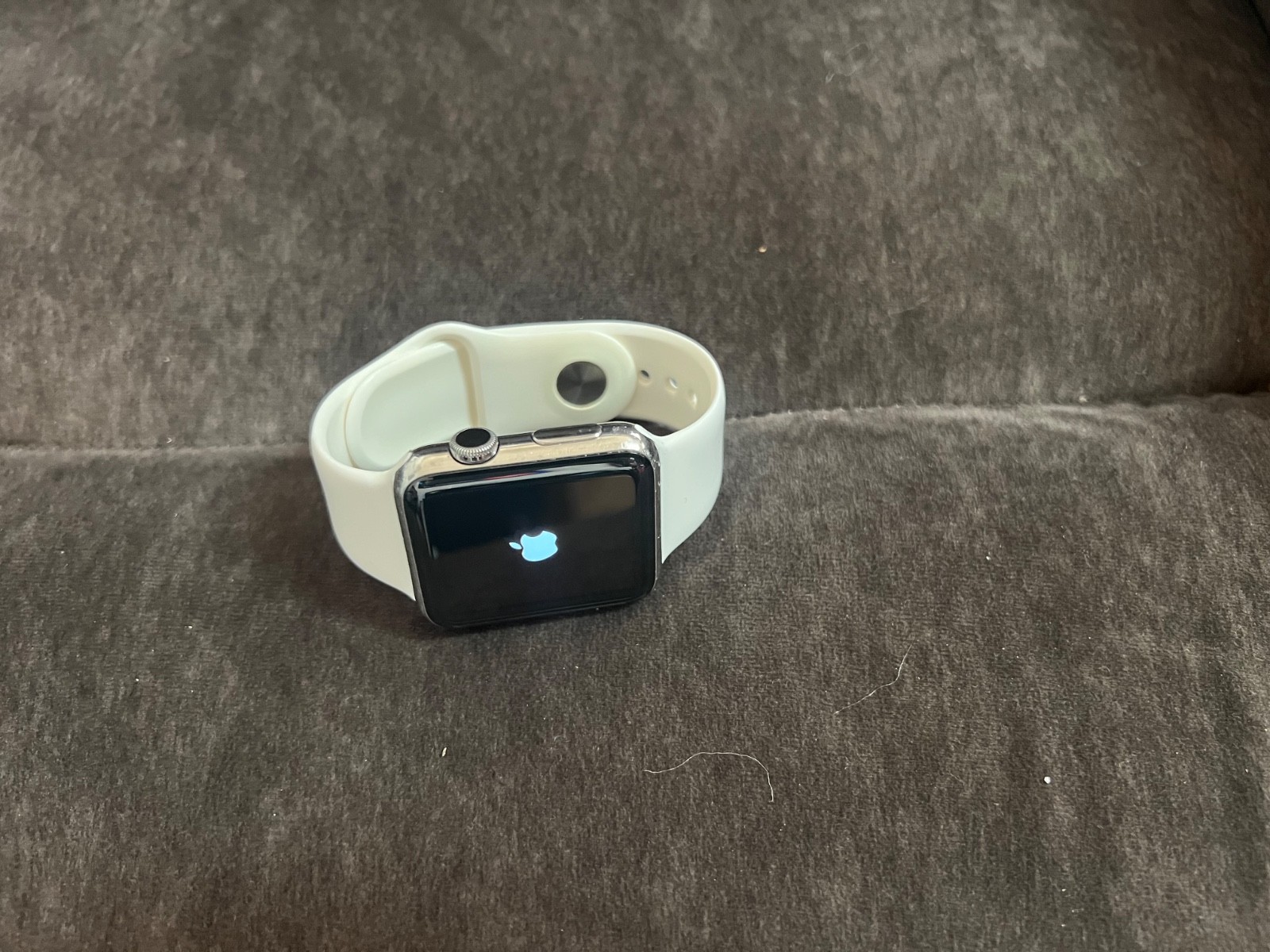Apple Watch 42mm case 316L Stainless Steel Sapphire Crystal Black Sport Band