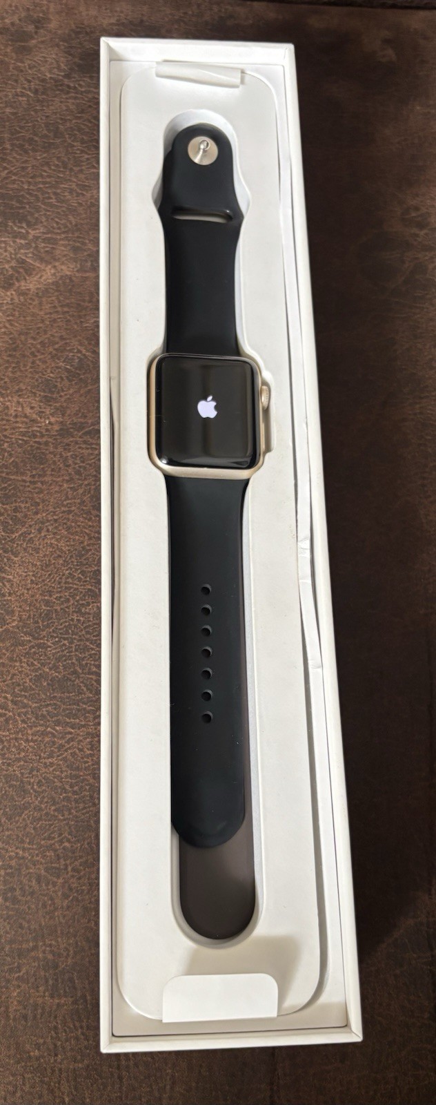 Apple Watch Series 2 42mm Gold Aluminum A1758 For Parts or Repair Locked