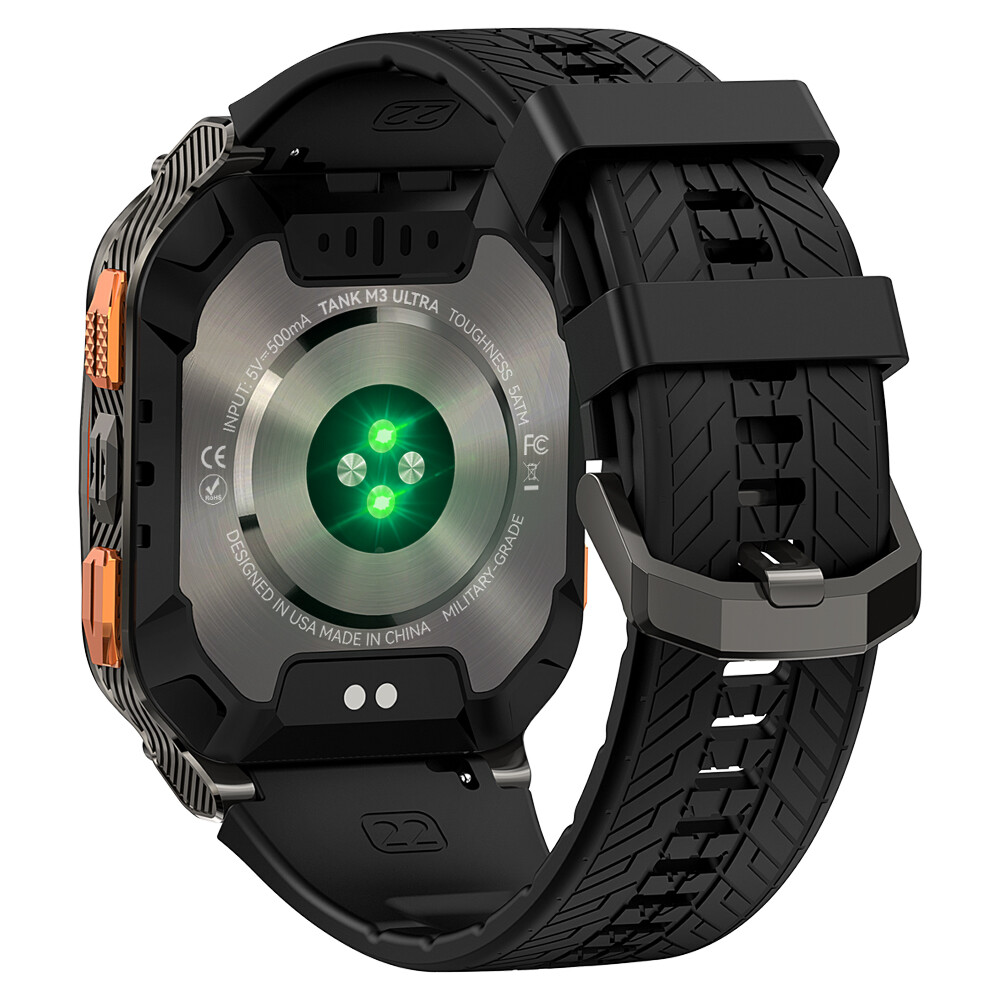 AMAZTIM TANK M3 Ultra GPS Smart Watch Men 480mAh 50M Waterproof for Android IOS