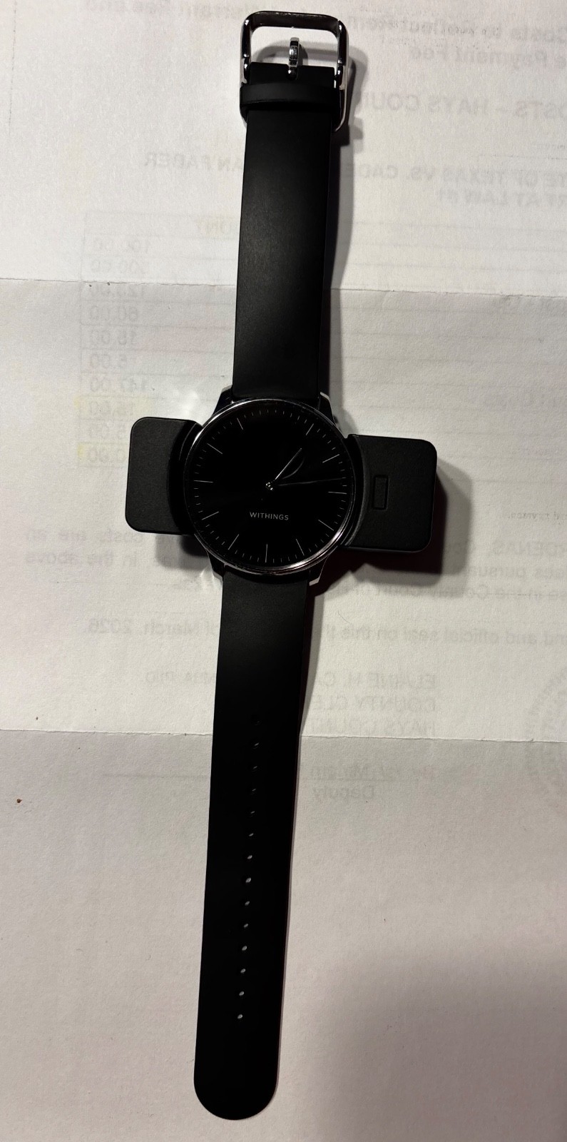 Withings HWA10, Scan Watch Light, 38mm Health Monitoring Watch, Black/Silver