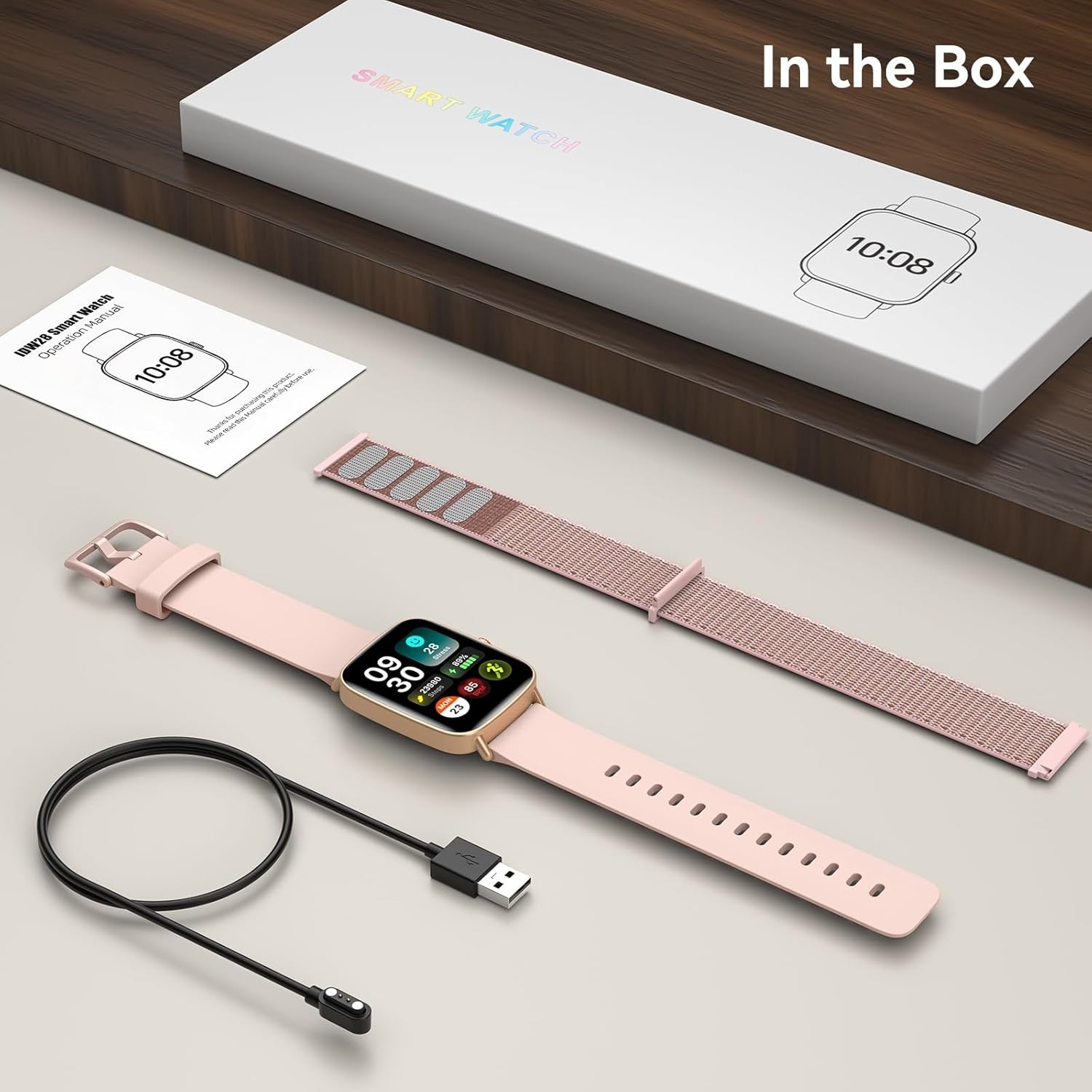 Reloj Inteligente Para iPhone Android De Mujer Smart Watch Pantalla Táct NEW US.