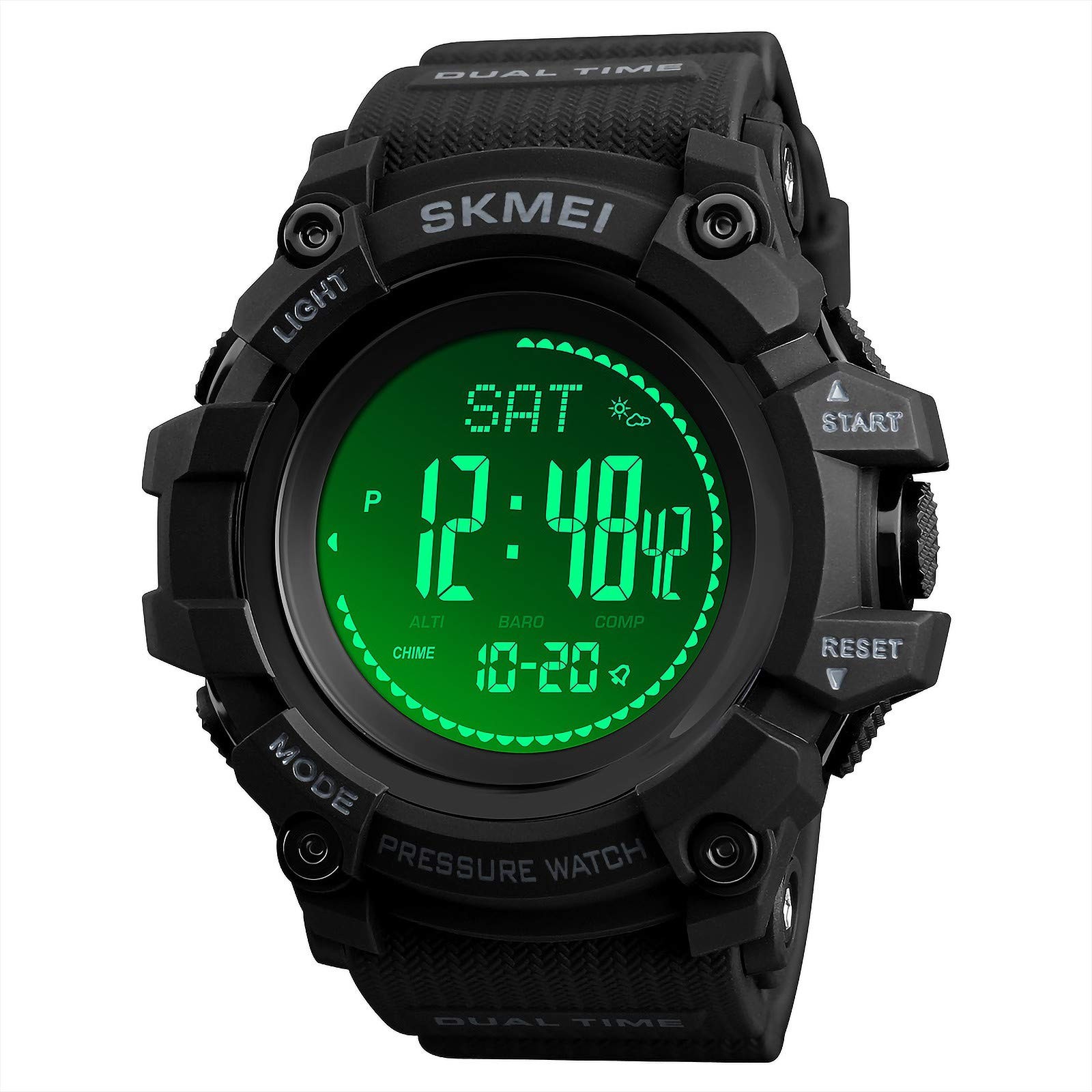 Watch Compass, Altimeter Barometer Thermometer Temperature, Pedometer, Milita…