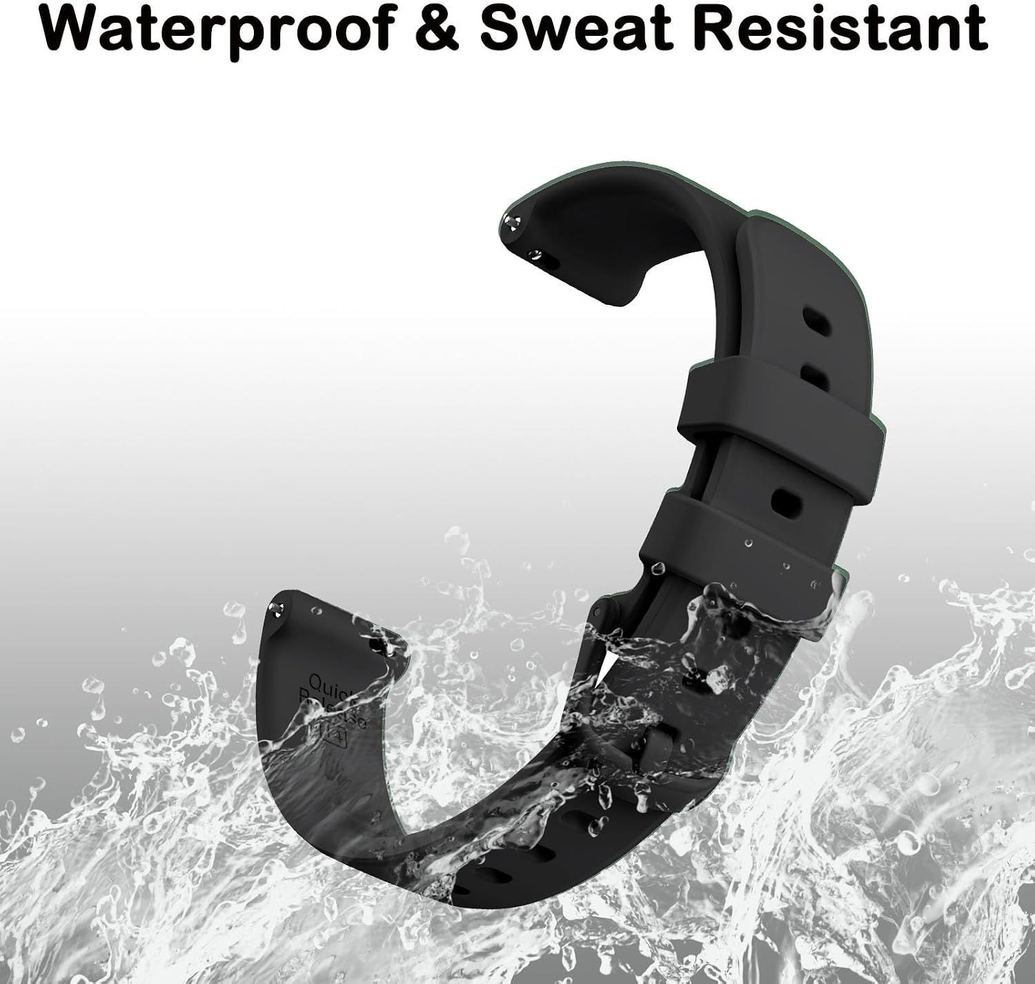 6 Pack Soft Silicone Strap Compatible with Garmin Lily 2 20mm Quick Release