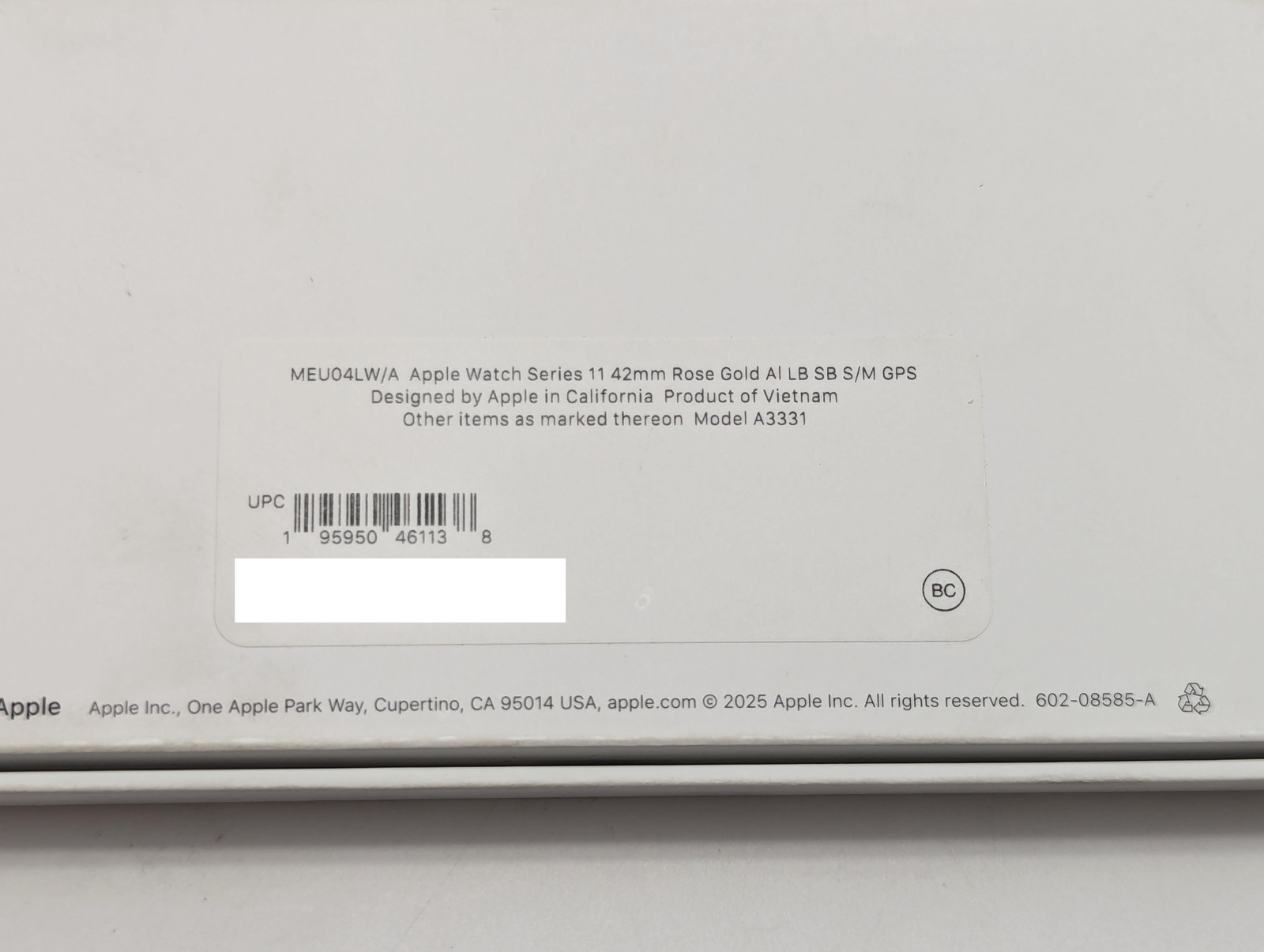Apple Watch Series 11 42mm A3331 | Rose Gold Aluminum | GPS ONLY (NO BAND)