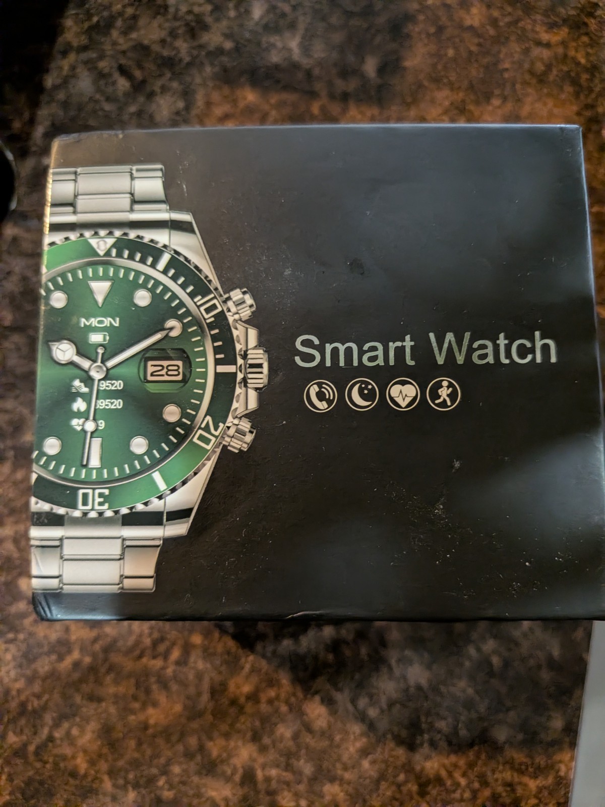 Luxe Smart Watch – Stainless Steel Diver-Style Band – Fitness Tracker & Smart…