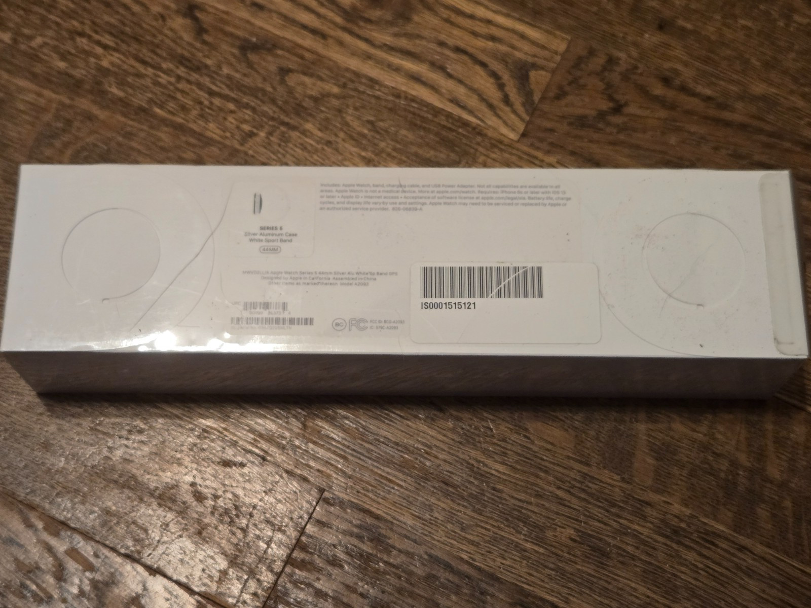 Apple Watch Series 5 44mm Silver Aluminum Case White Sport Band NEW UNOPENED