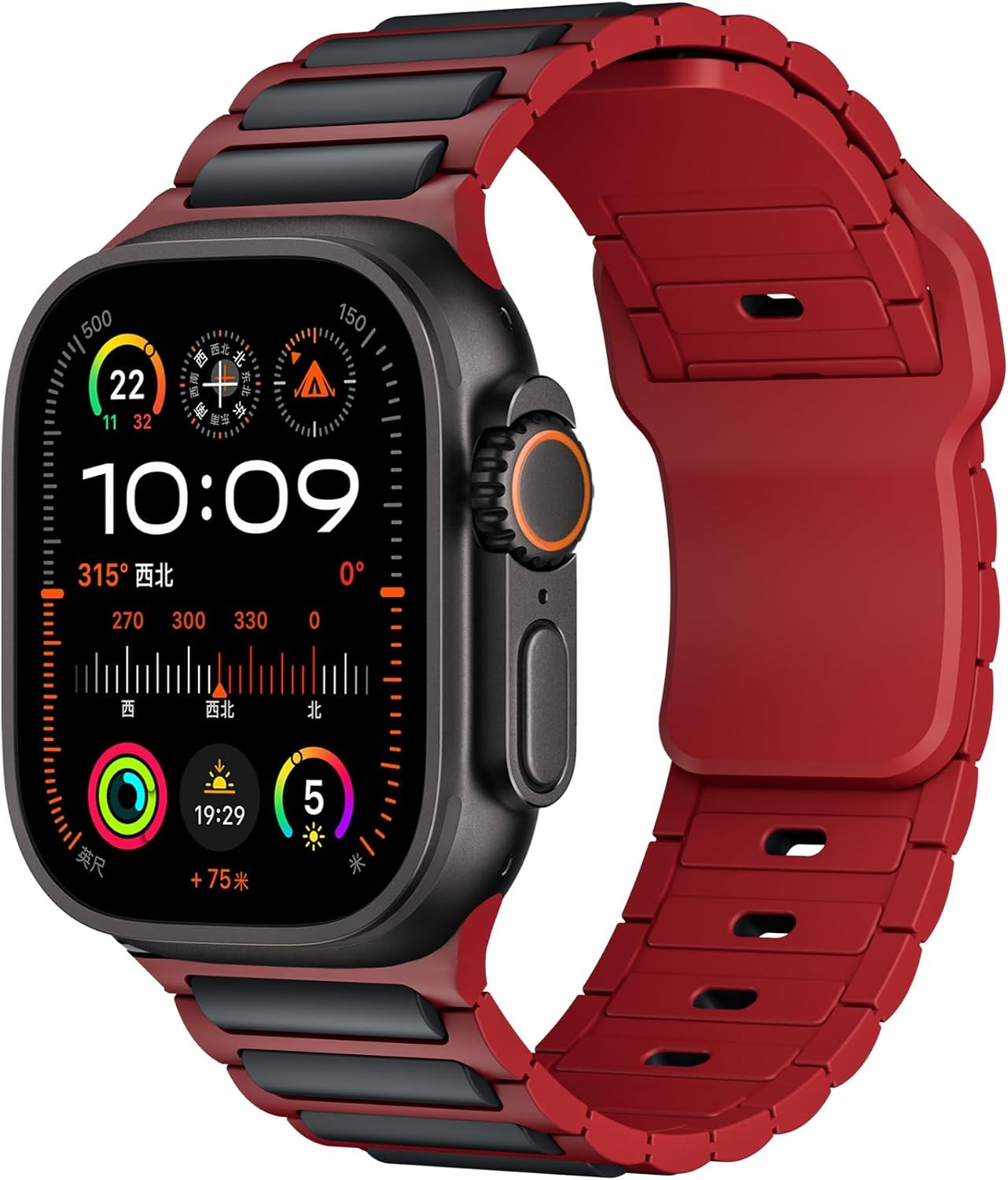 Sport Silicone Band for Apple Watch Ultra 2, Series 10 49mm 46mm 45mm 44mm