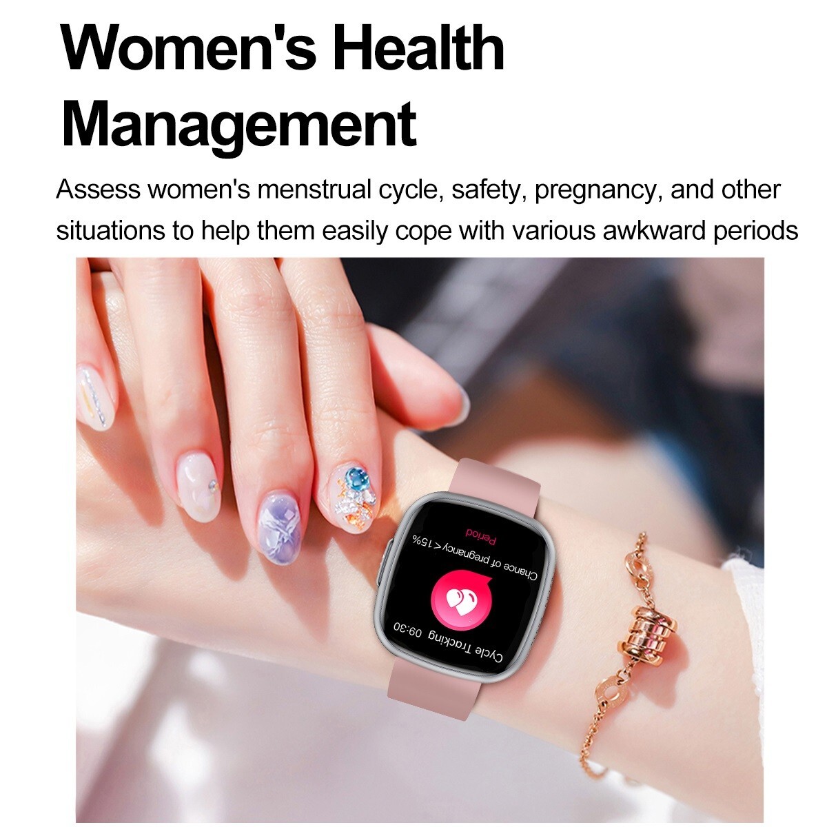 ET593 ECG+PPG AMOLED Smart Watch Waterproof Bluetooth Calling Health Monitoring