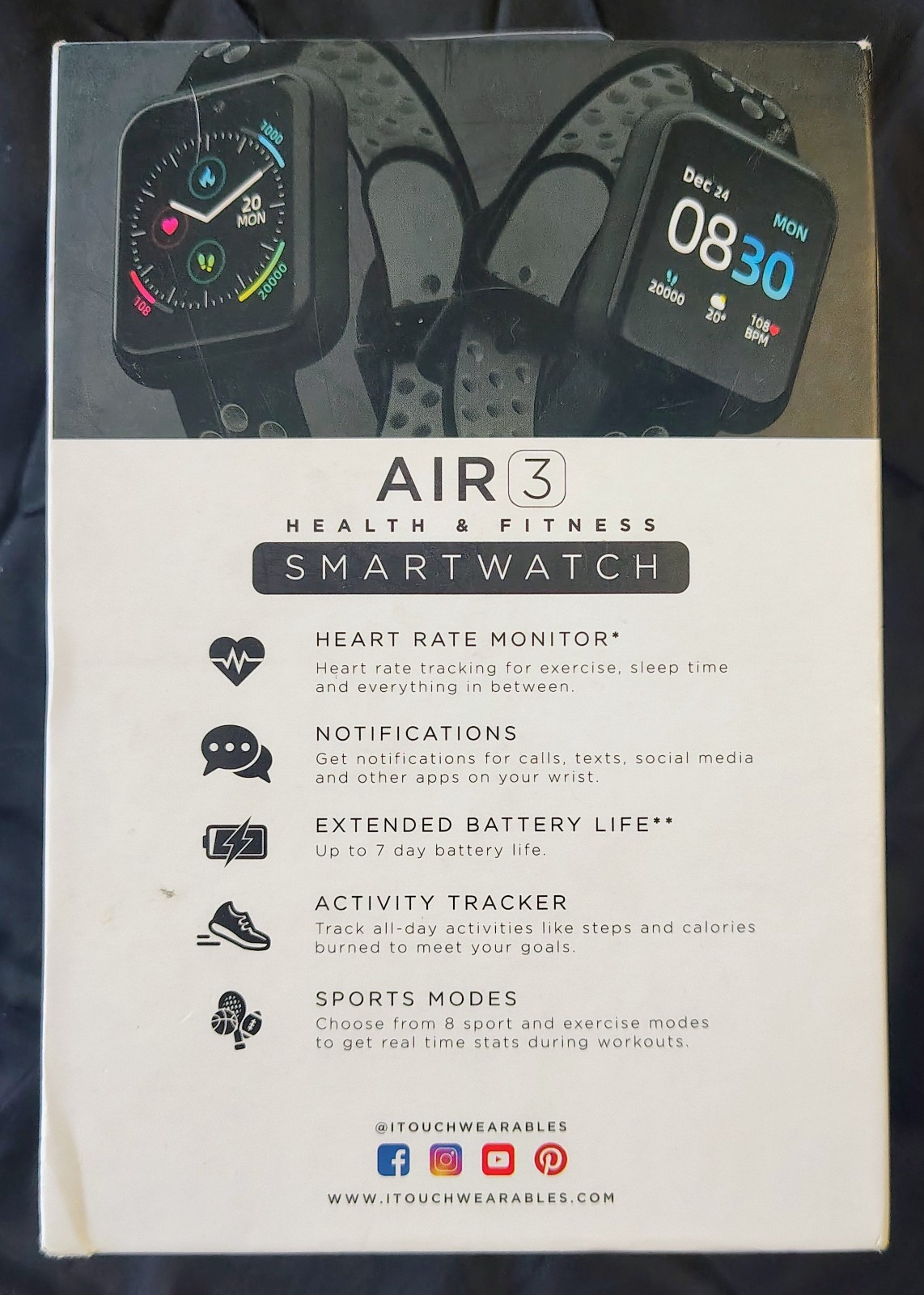 Apple I touch wearables smartwatch air 3 NEW in BOX with $59.99 tag
