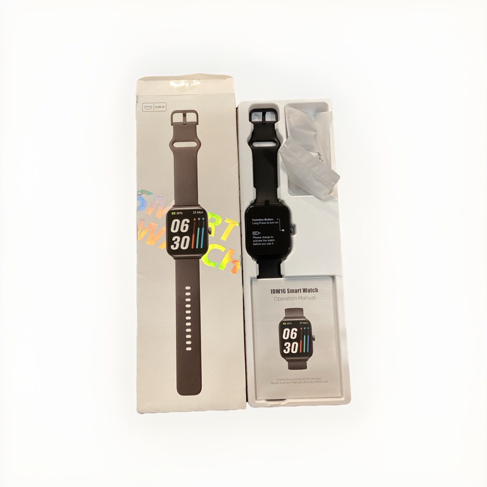 IDW16 Smart Watch with Heart Rate Monitor – Message Reminder, Long Battery Life