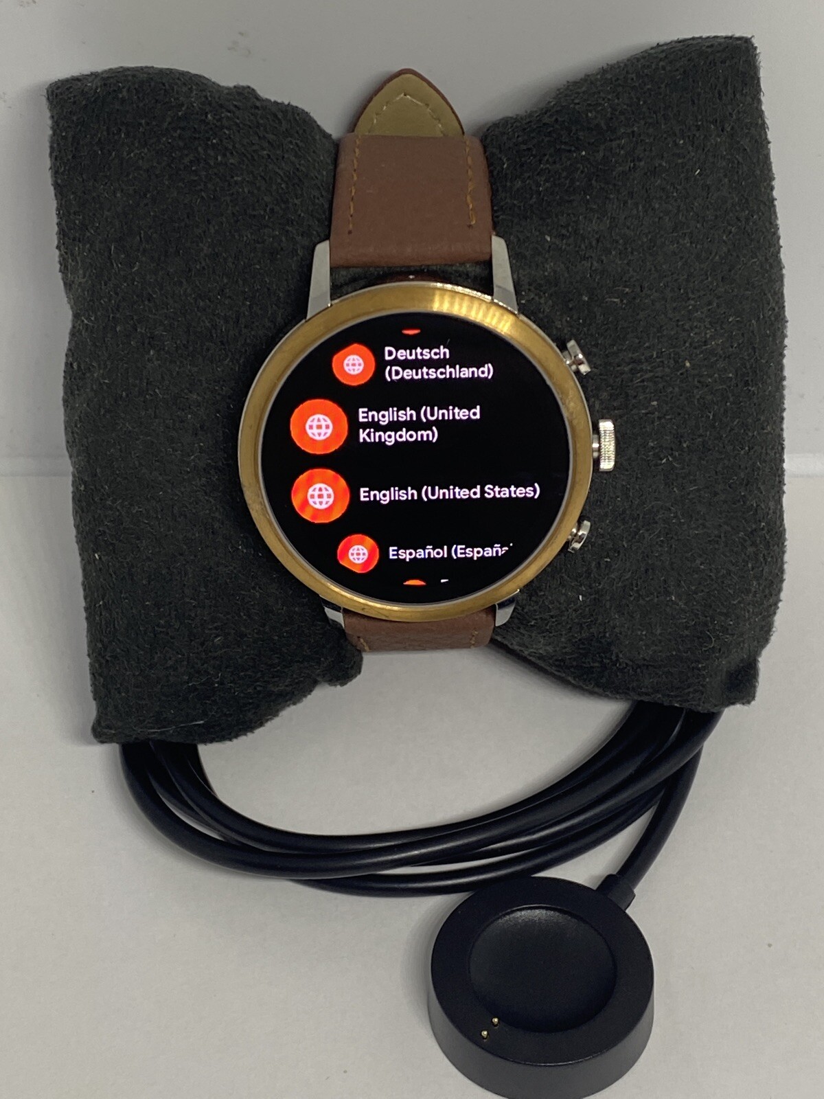 Fossil Gen 4 Authentic Digital Dial Smart Watch Custom Band FTW6016 AB502