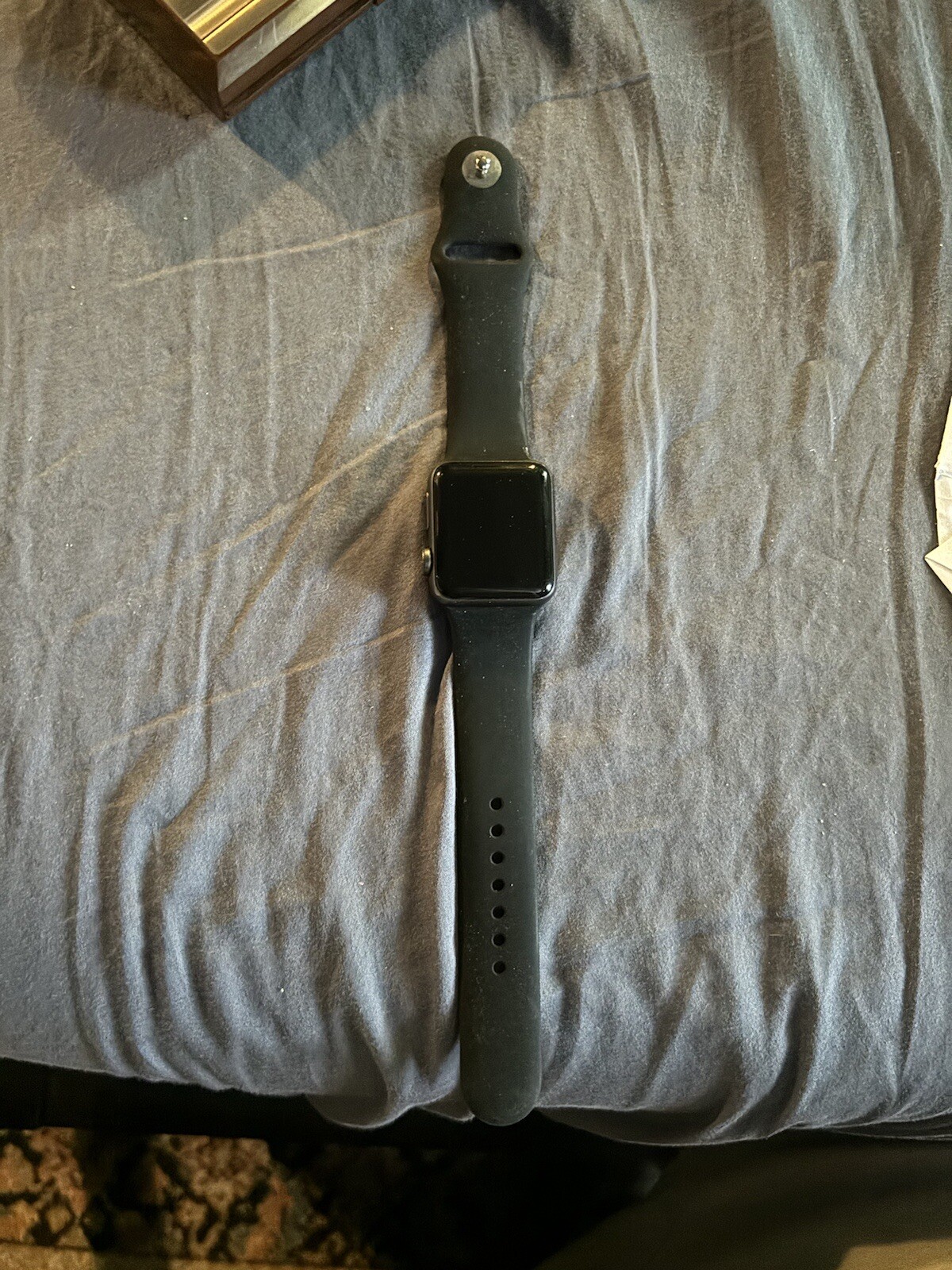 Apple Watch Series 3 38mm Space Gray Aluminum Case w Black Sport Band (GPS +LTE)