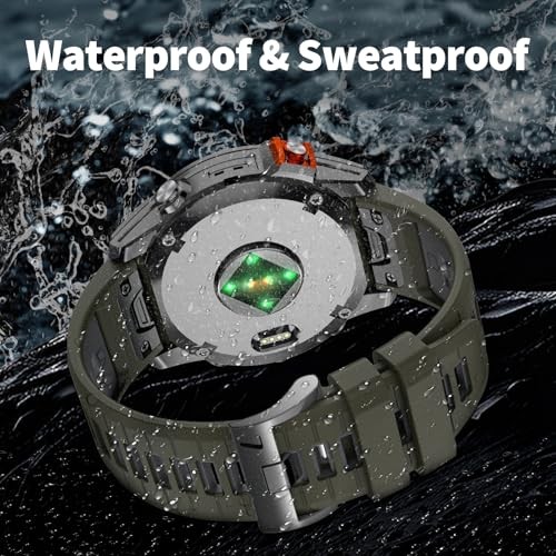 Silicone Strap Compatible with Garmin Fenix 8 Pro 51mm and Fenix 7X Pro 51mm Wat