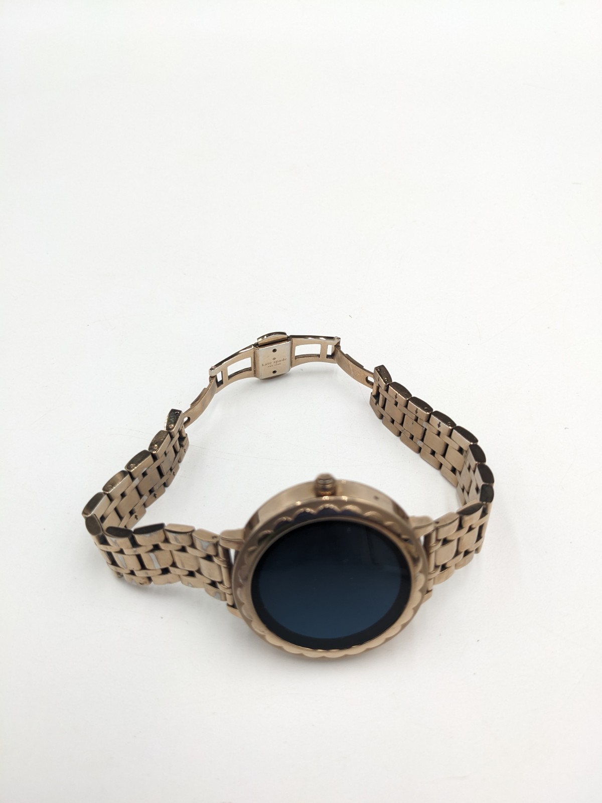 Kate Spade Digital Smart Watch Scallop Gold Tone DW5K1 FOR PARTS/ REPAIR