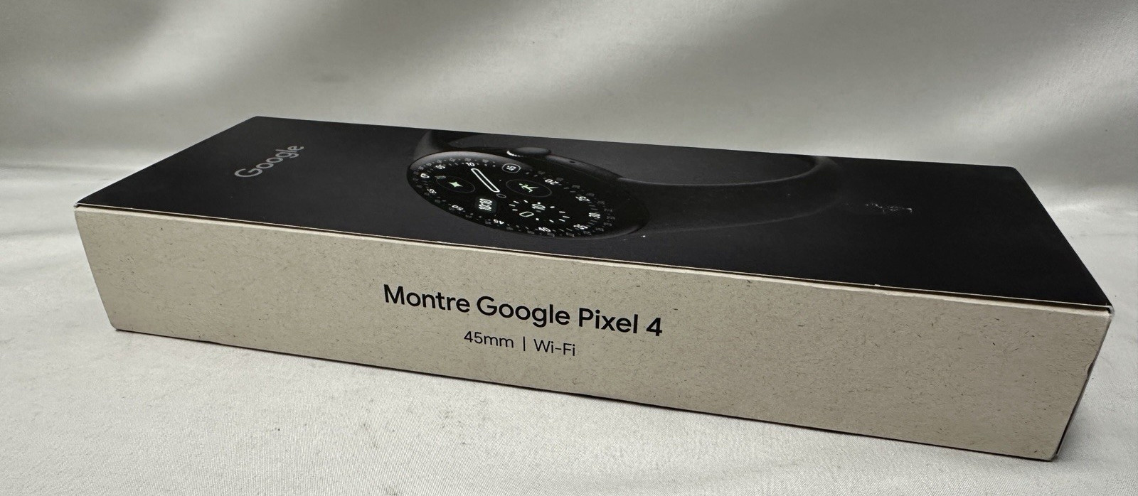 Google Pixel Watch 4 (45mm) Wi-Fi Matte Black – Obsidian Band Sealed – Sealed