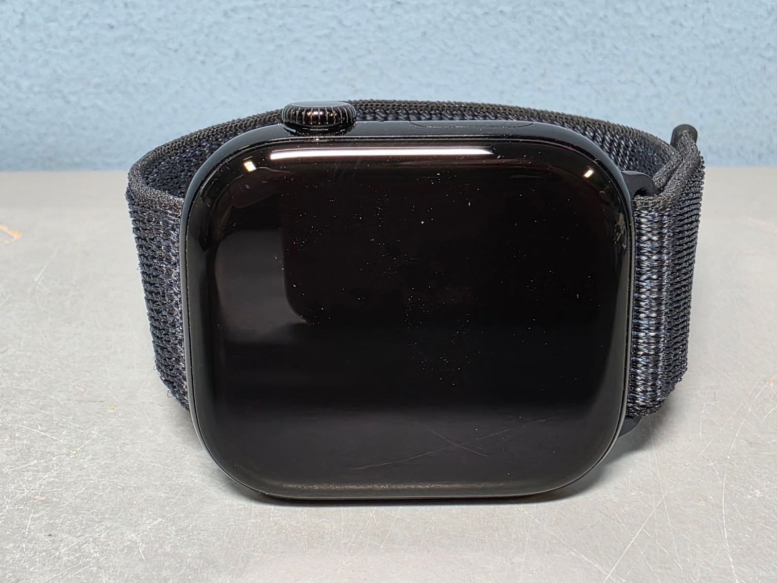 Apple Watch Series 10 46mm, GPS -Black w/ Anchor Blue Sport Loop Band