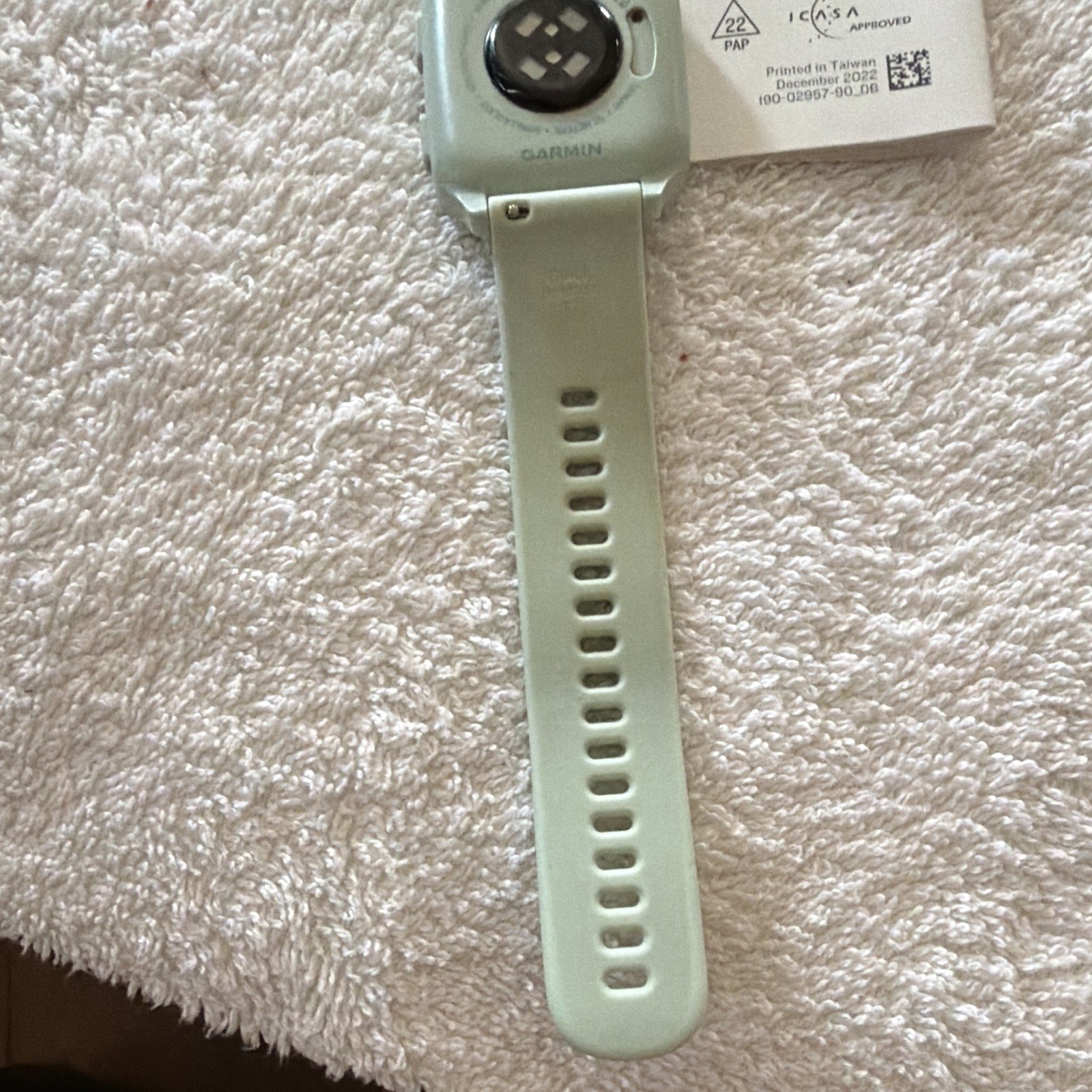 Garmin Venu Sq 2 40mm Bluetooth Smartwatch 4GB Green Band Silver Case
