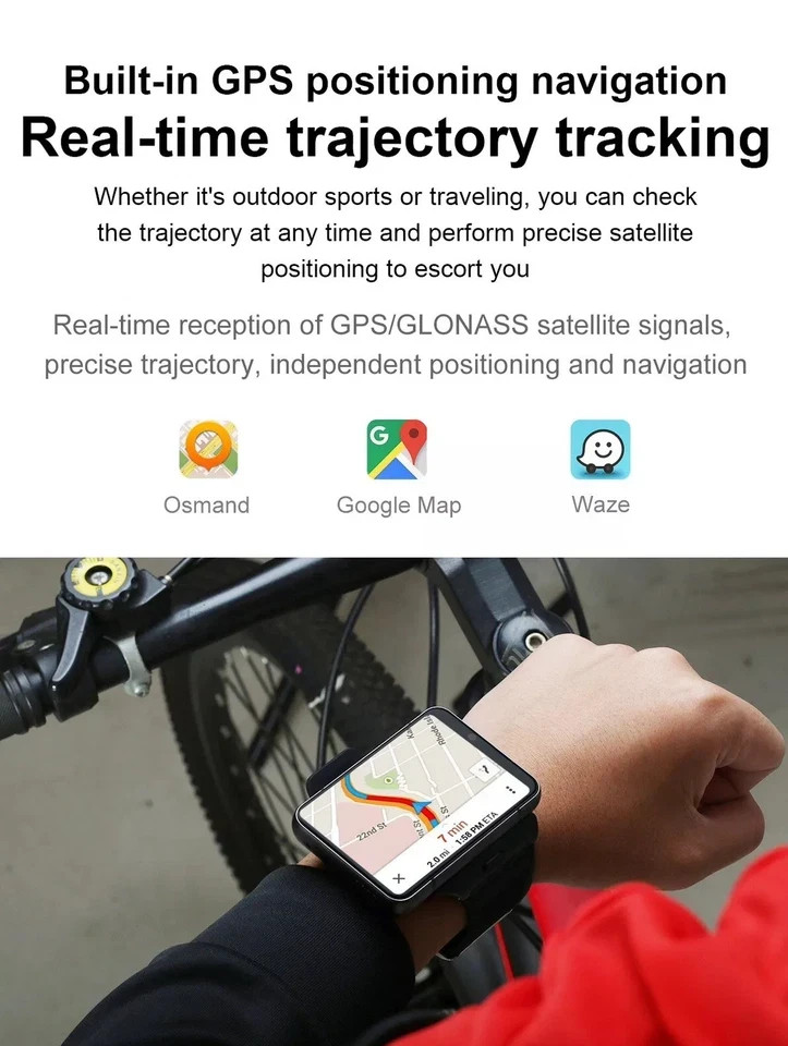 2.88″ Touch Screen 4G Smart Watch 9.0 Dual Camera 4GB+64GB Android/iOS