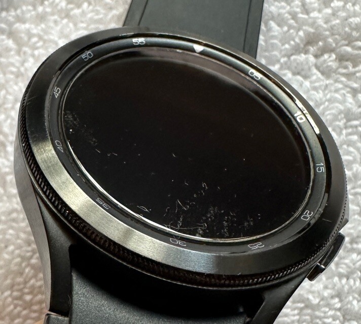 Samsung Galaxy Watch 4 Sport Band Black 46mm Stainless Steel Case LTE R895U