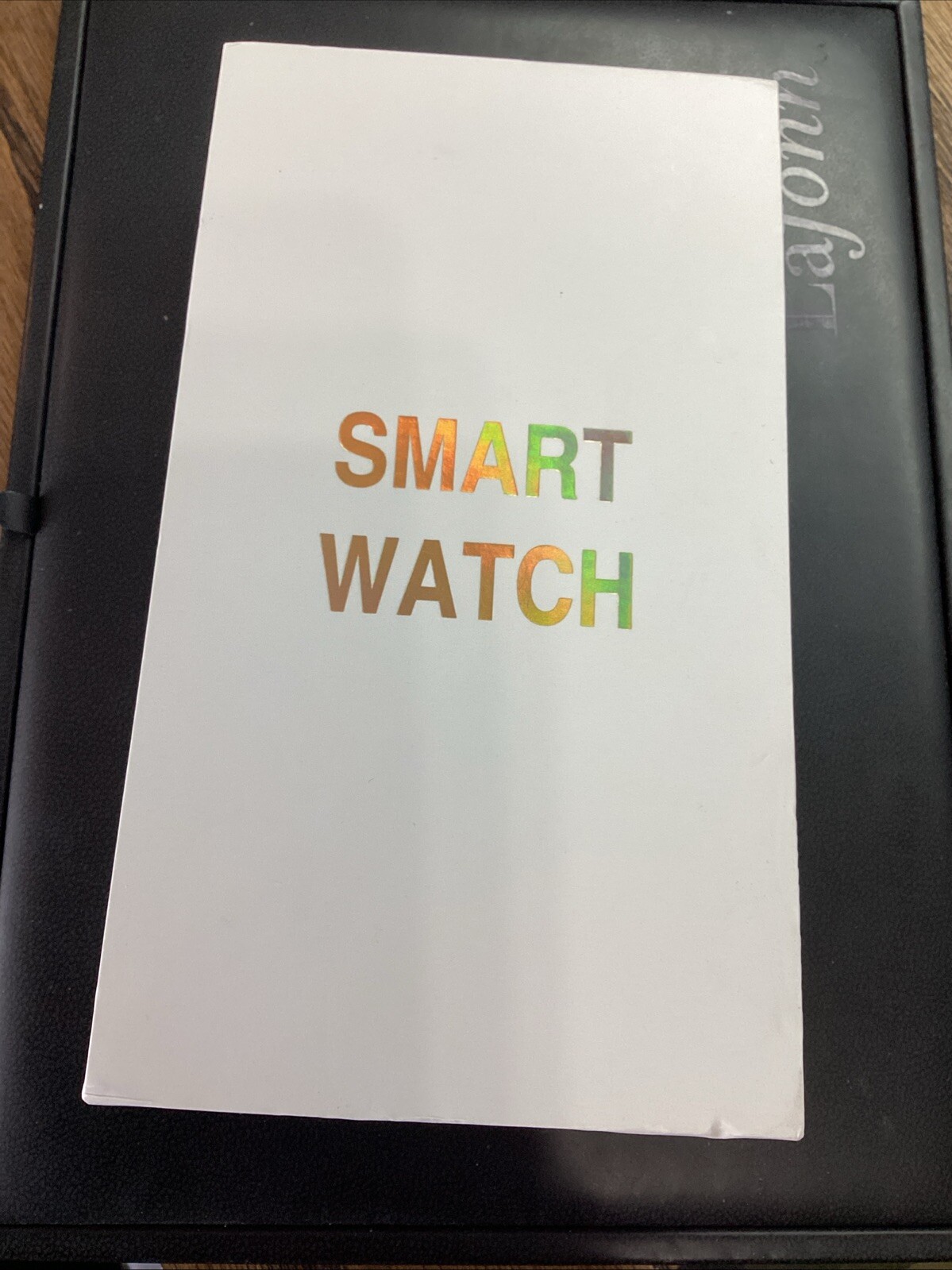 Smart Watch Android Or Apple Black Rubber Band
