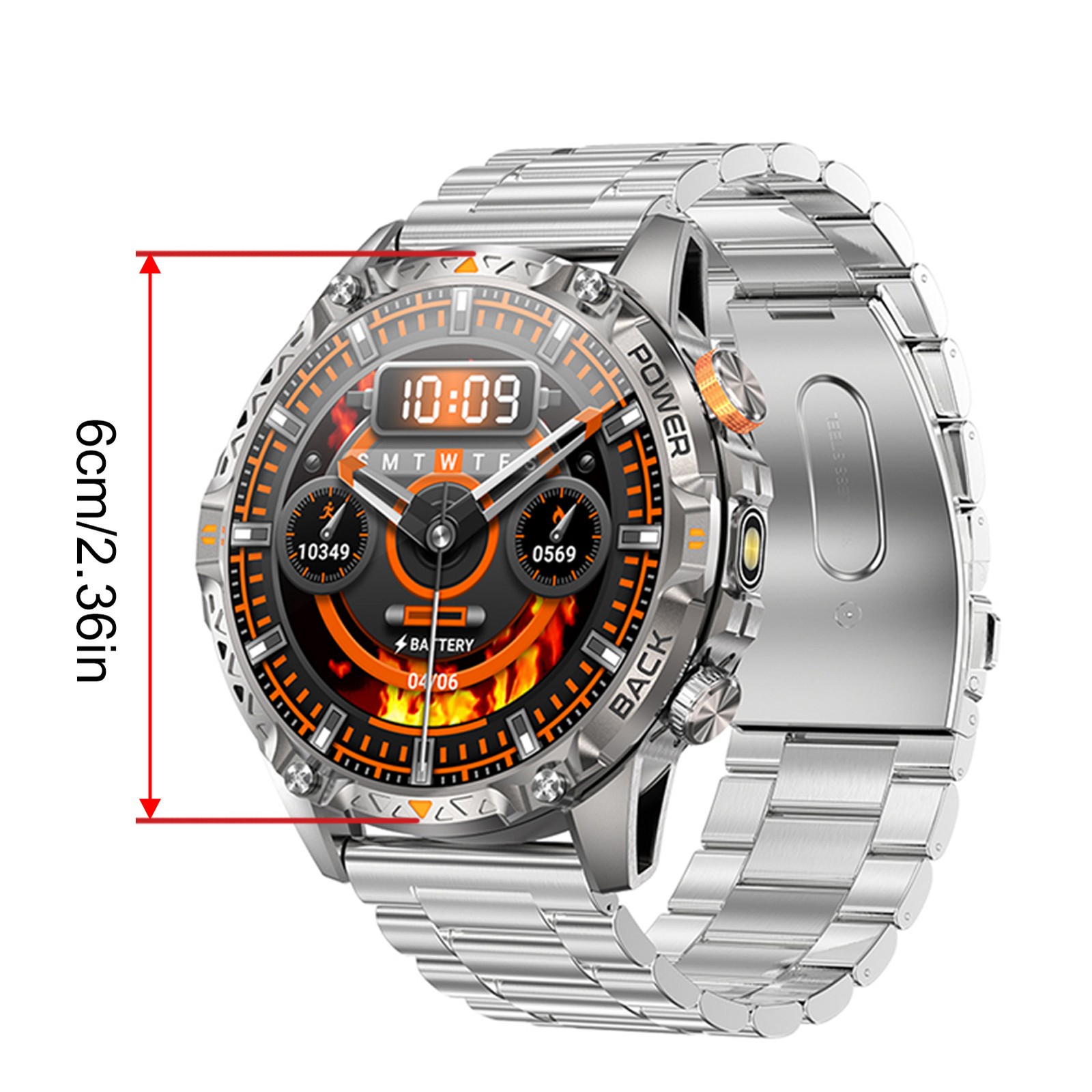 Outdoor Smart Watch Sports Smartwatch 1.7 Inch HD Screen 100+ Sport Mode GFHS