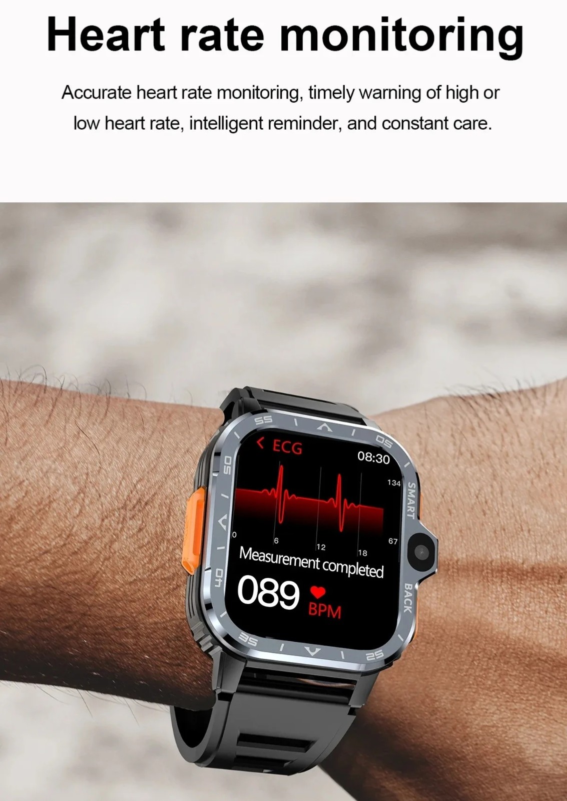 PGD 5G Android Smart Watch 2.03″ AMOLED Screen GPS NFC Wifi SIM Dual Camera