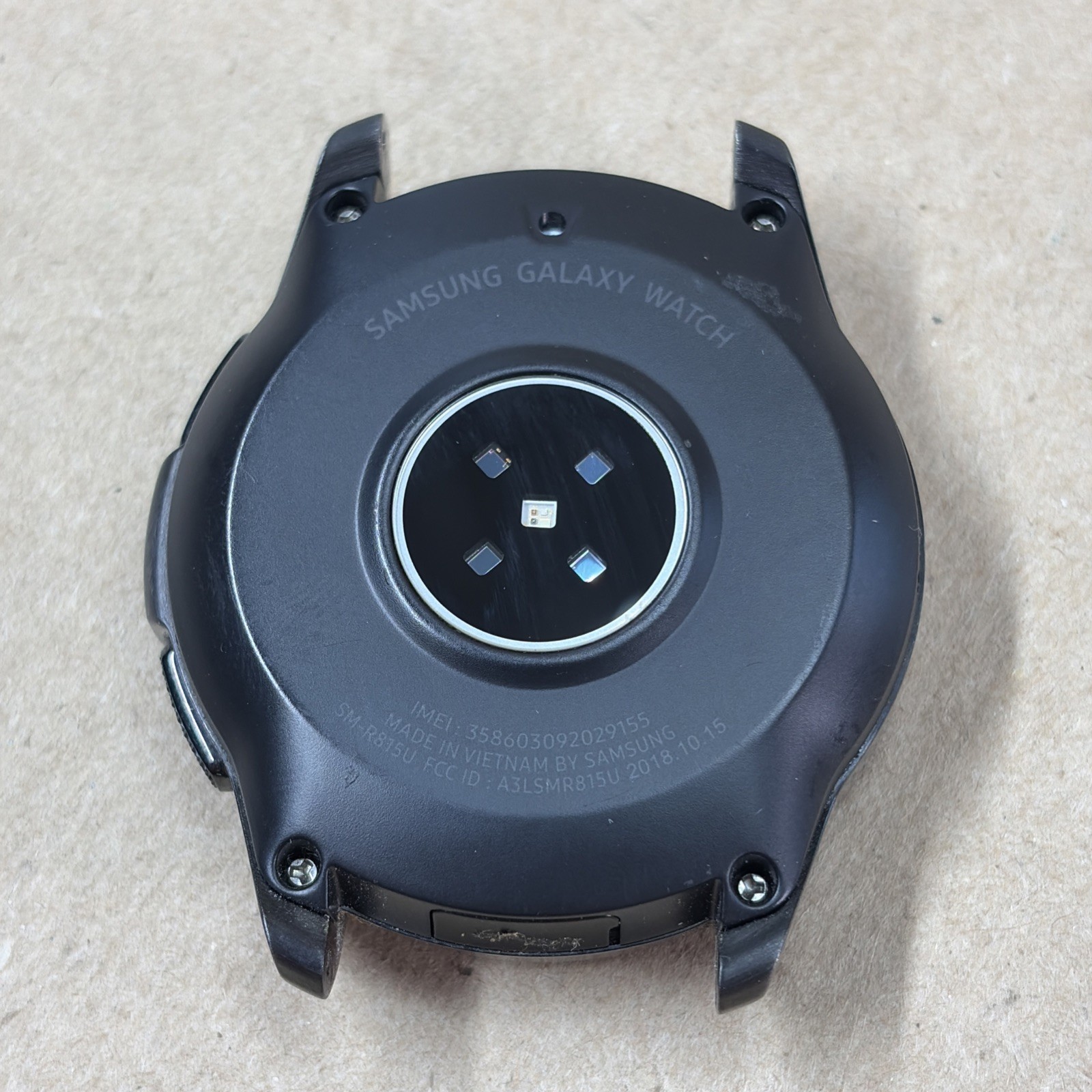 FOR PARTS Samsung Galaxy Watch SM-R810 42mm Face Only Black BOOT LOOP