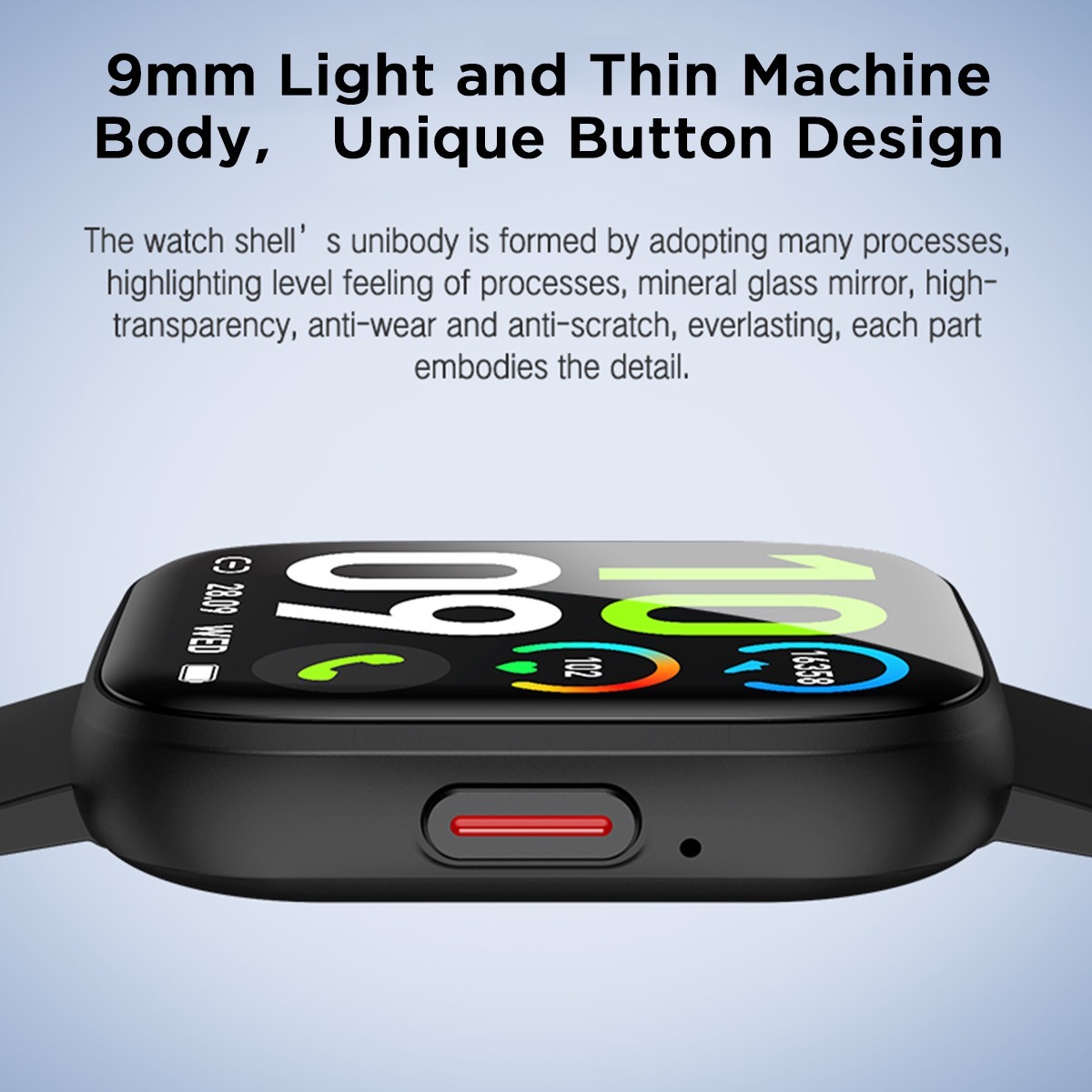 Smart Watch Heart Rate Blood Pressure Fitness Monitor Waterproof Bluetooth Watch