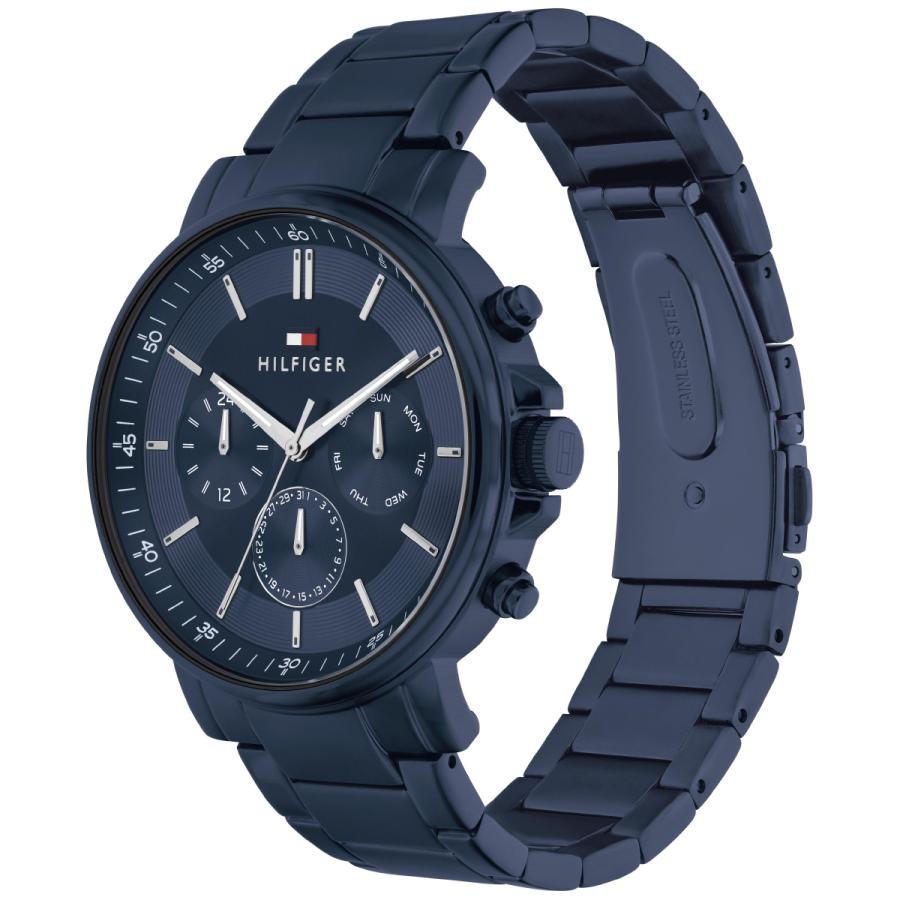 Tommy Hilfiger TYSON Men’s Analog Watch 1710705 Black IP Multi-Function Steel