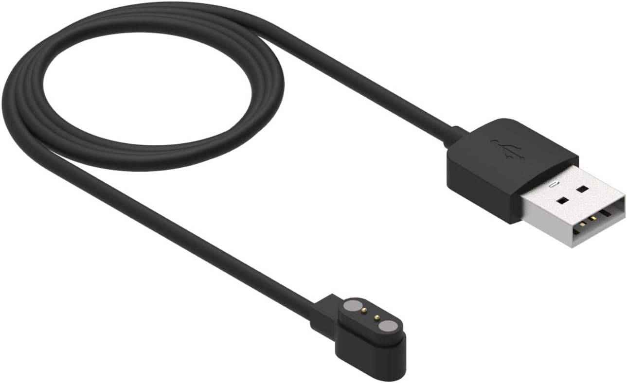 Black Da Fit Smart Watch Charger, Replacement USB Charger Cable 3.3 Ft Charging