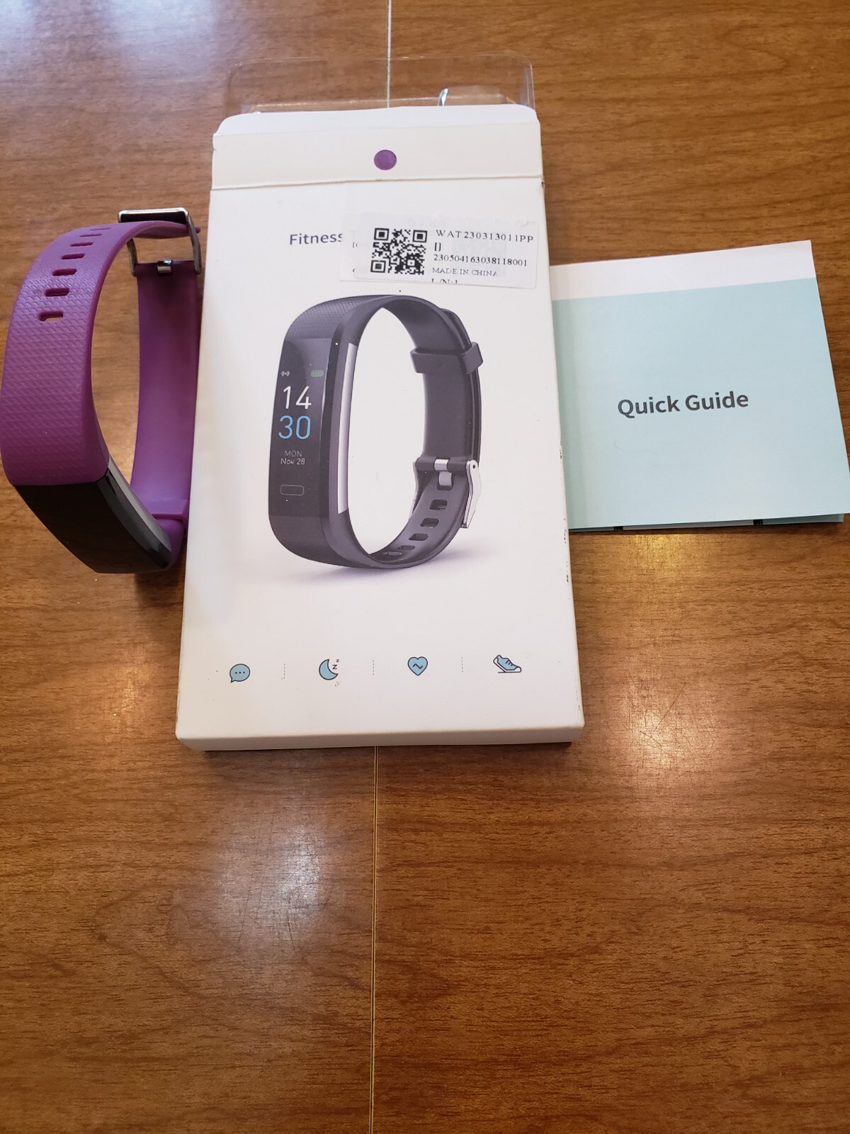 Fitness tracker HR watch magenta android 4.4 or /iOS 9.0 or