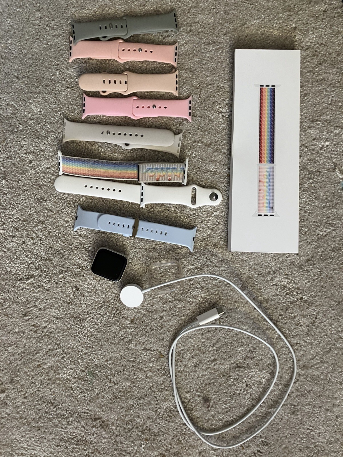 Apple Watch SE (Gen 2) 40mm Starlight Aluminum Original Box Multiple Bands