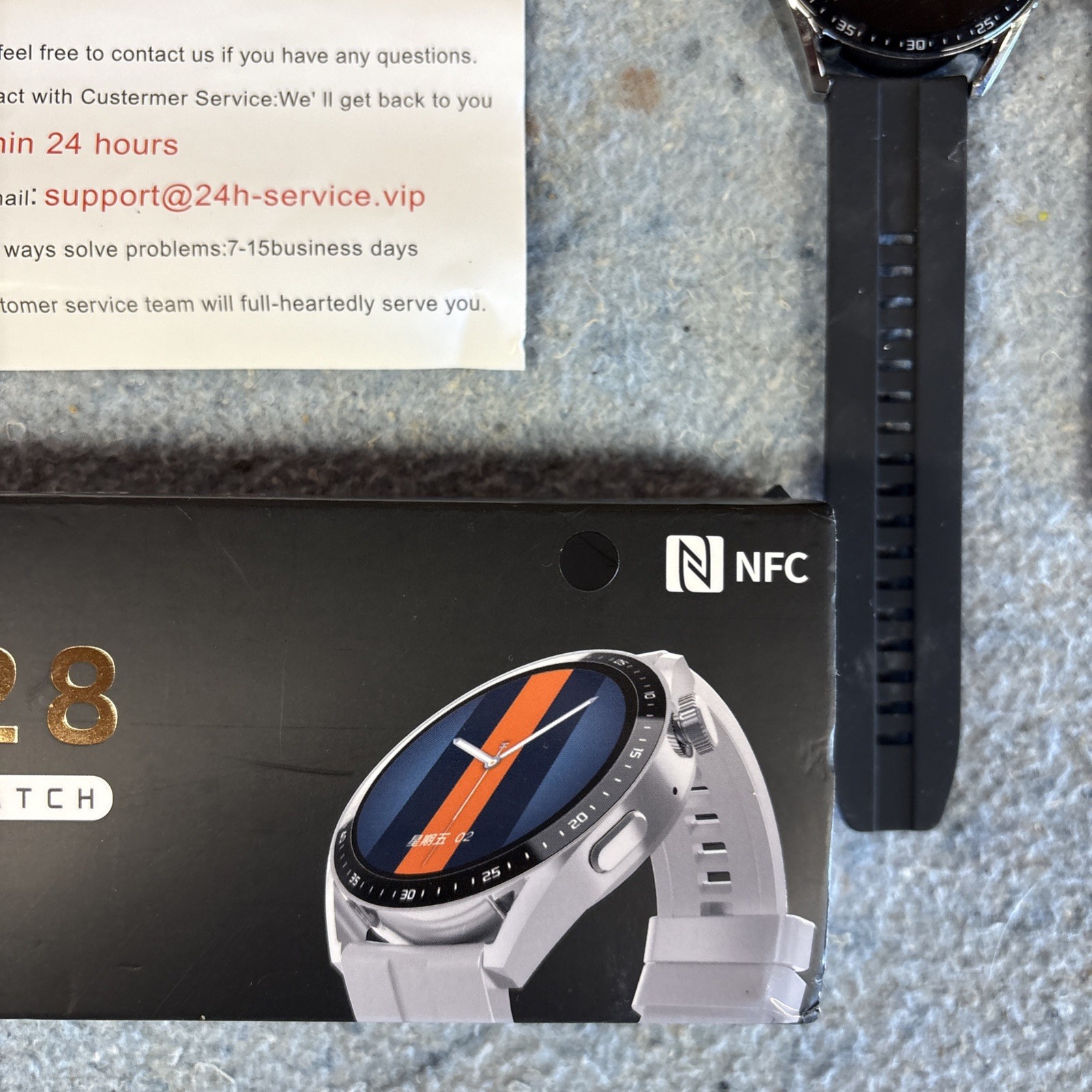 HW28 Smart Watch Wearfit Pro NFC Bluetooth Fitness Tracker Men and Women
