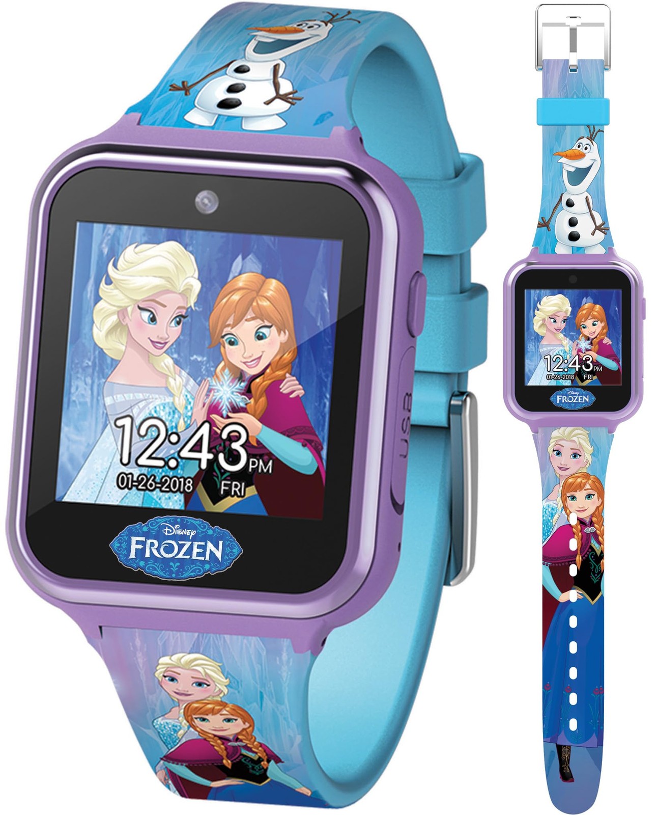 Disney Frozen II Kids Smart Watch – Touchscreen with 40mm, Turquoise 2