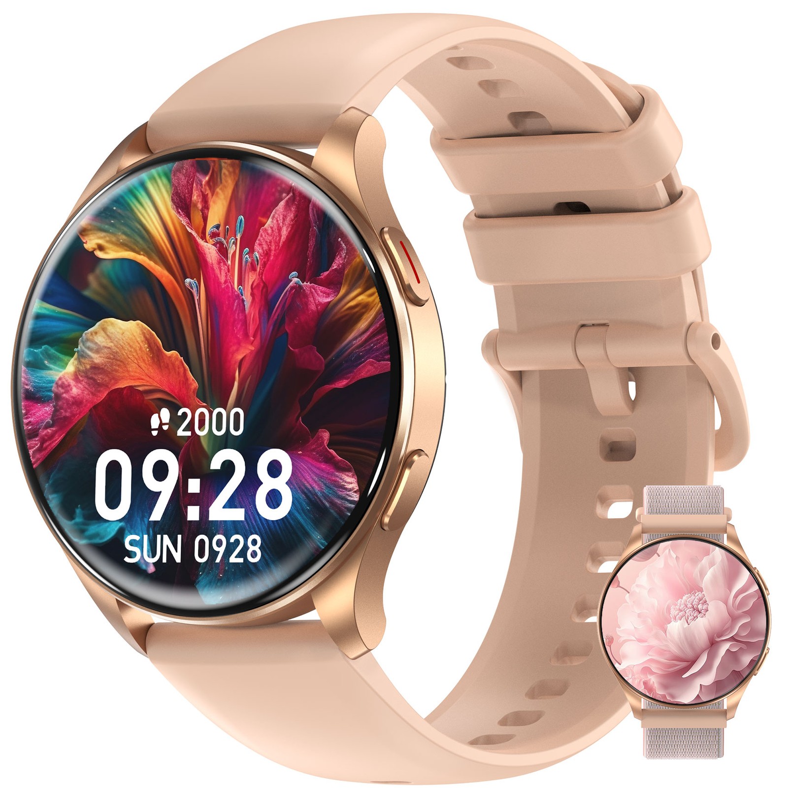 1.43” AMOLED Smart Watch for Women, Answer/Make Call Fitness Tracker Pedometer