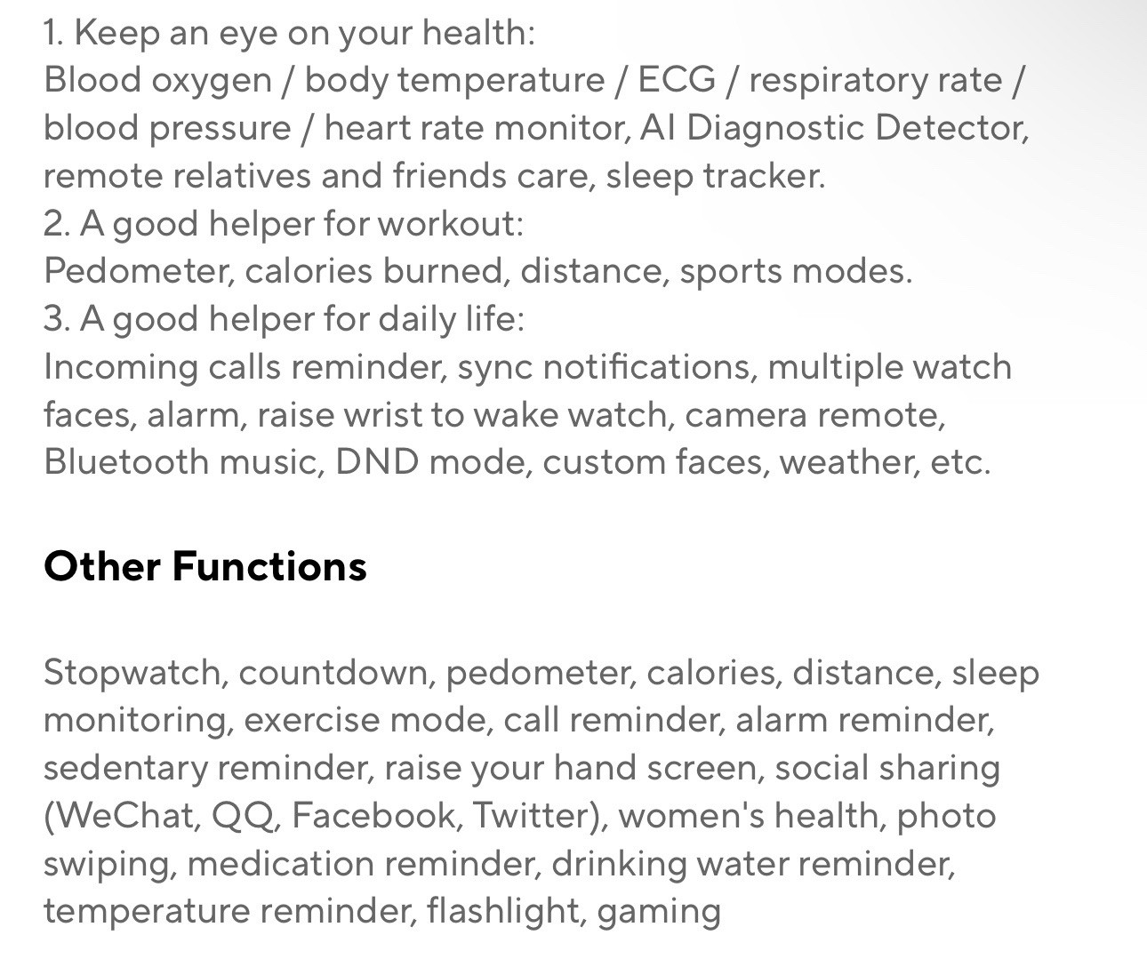 2025 New ECG+PPG Smart Watch Women Heart Rate Blood Lipid Uric Acid Women Menstr