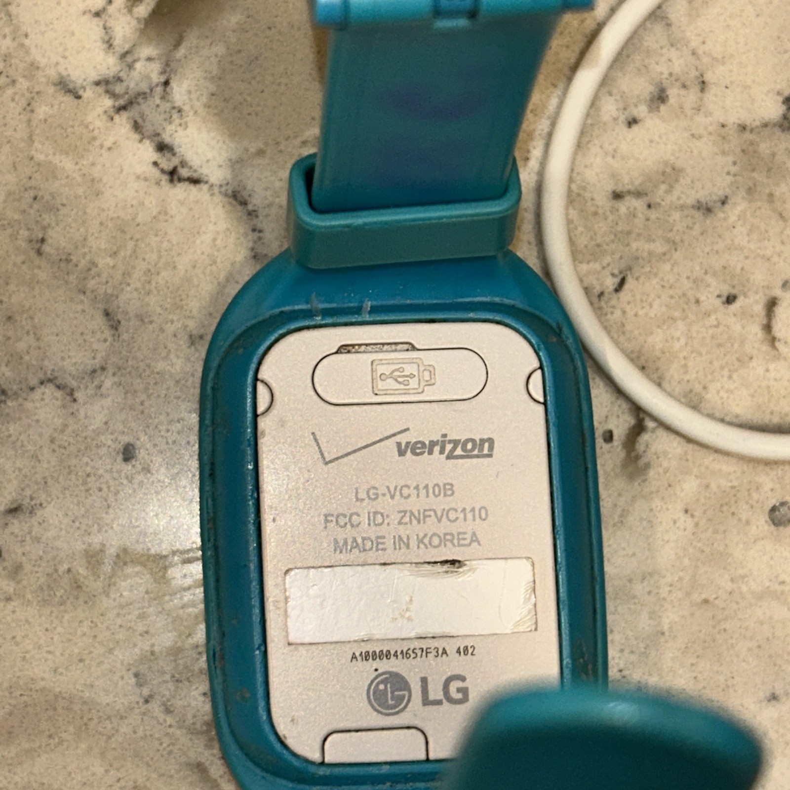 LG Verizon LG-VC110B GizmoPal 2 Blue Smart Watch For Kids With Cord