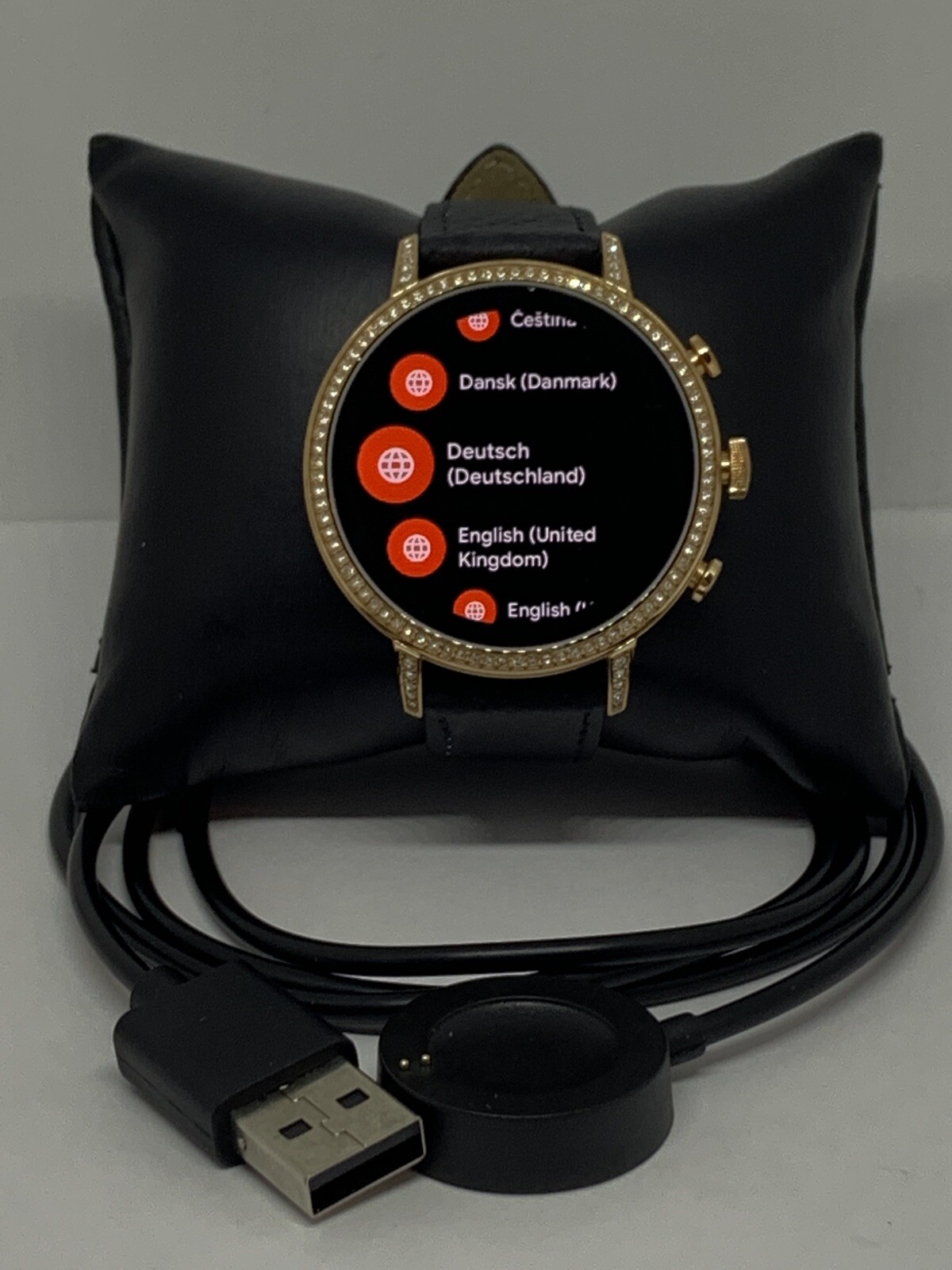 Fossil Gen 4 Authentic Digital Dial Smart Watch Custom Band FTW6015 QT355