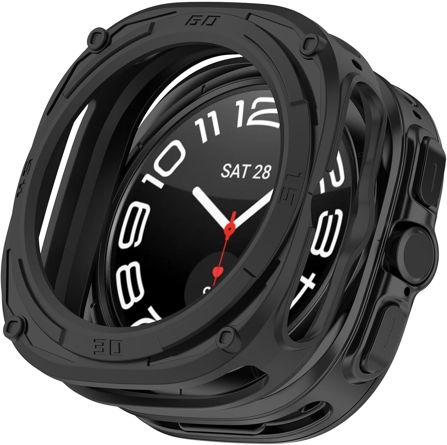 Colorful Shock-Proof Silicone Case for Samsung Galaxy Watch Ultra 47mm