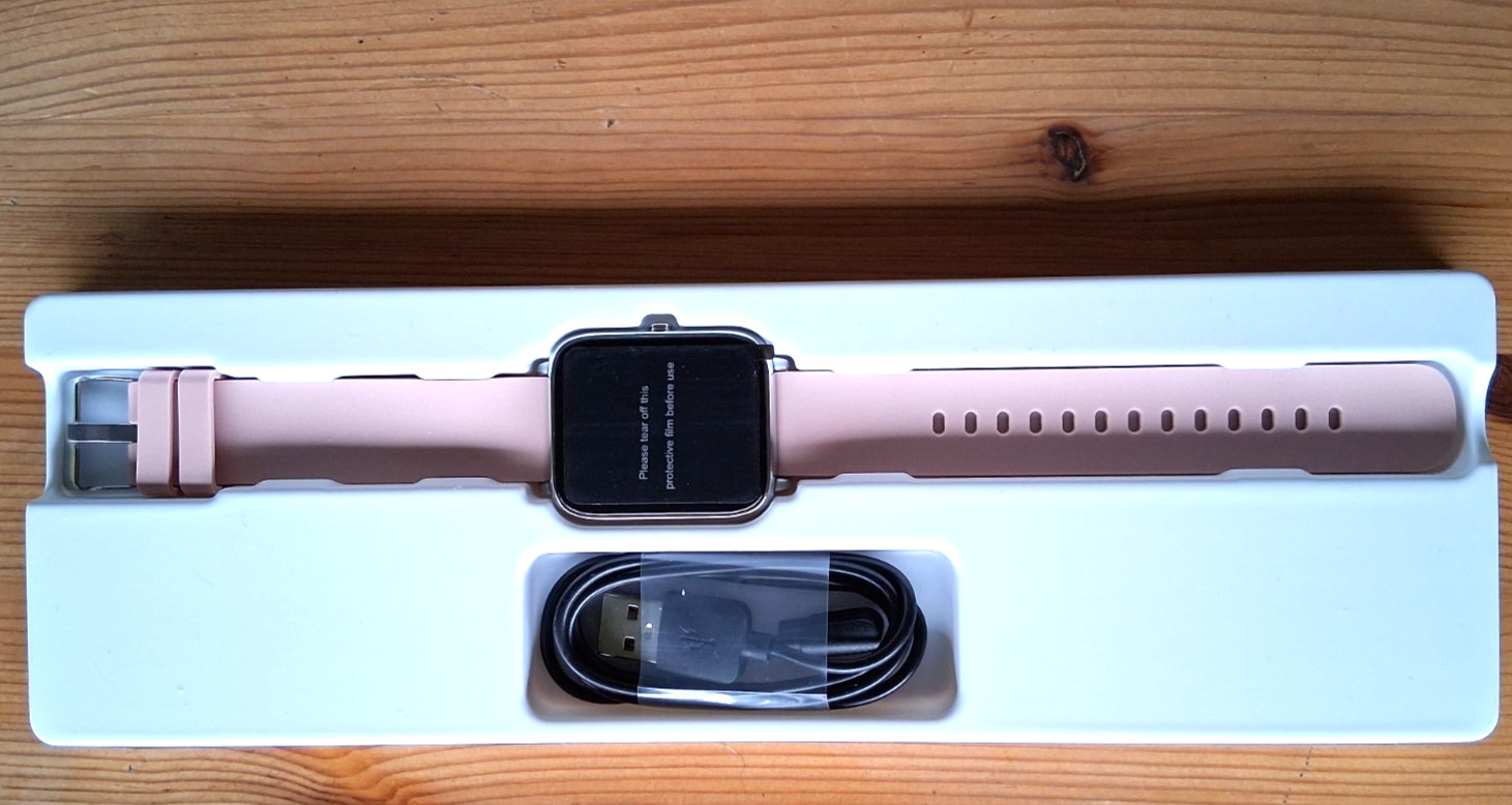 Popglory P22 Smart Watch and Health Tracker – Pink – IOS and Android Compatible