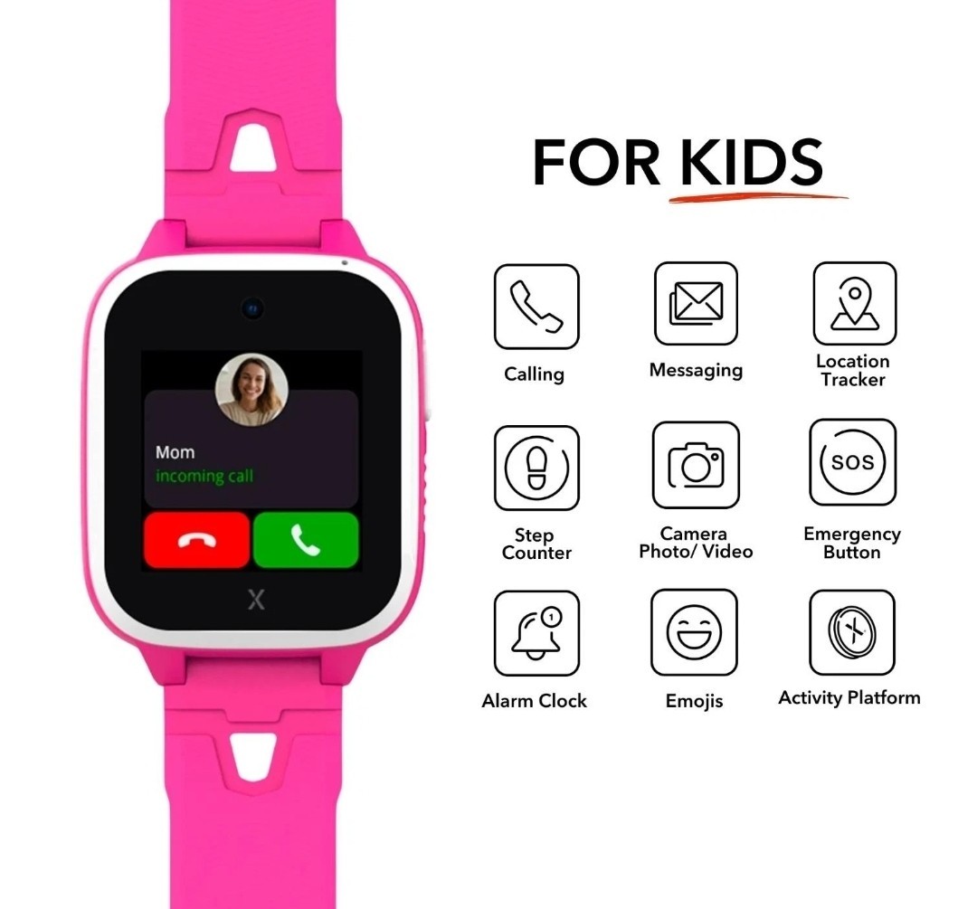 Xplora XGO3 Kids Smart Watch Cell Phone GPS Tracker – Black with SIM Card