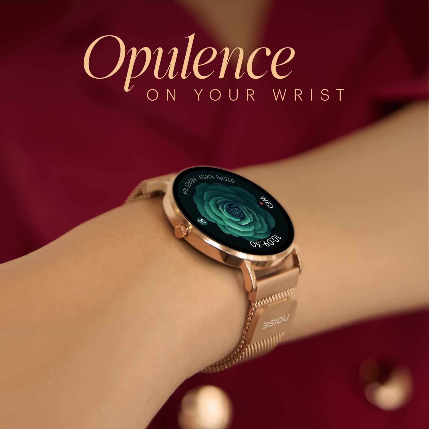 Noise Diva 2 Fashion Smart Watch for Women, Glossy Metallic Finish, AMOLED