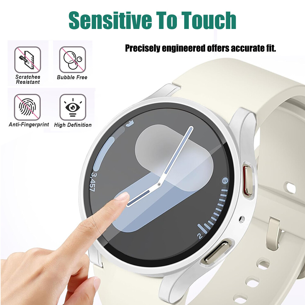 For Samsung Galaxy Watch 7 6 5 4 Ultra 40/44/47mm PC Case Glass Screen Protector