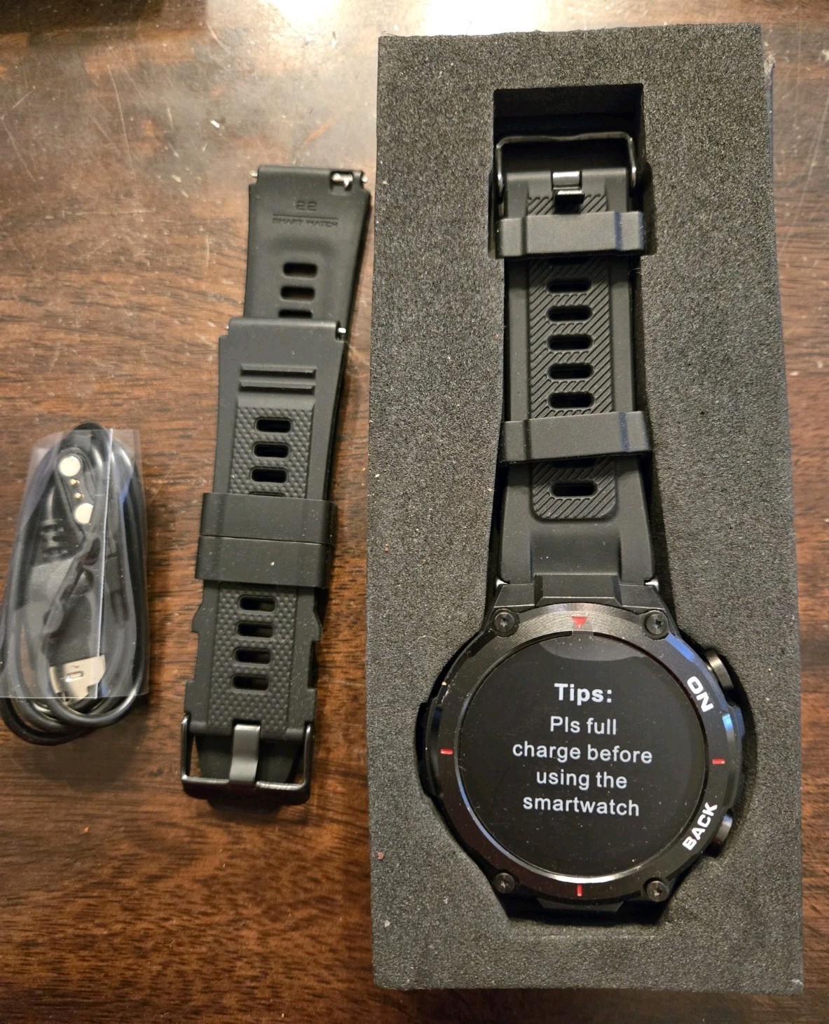 LIGE GPS Smart Watch Sports Fitness Call Reminder Heart Rate IP68 Waterproof (F)