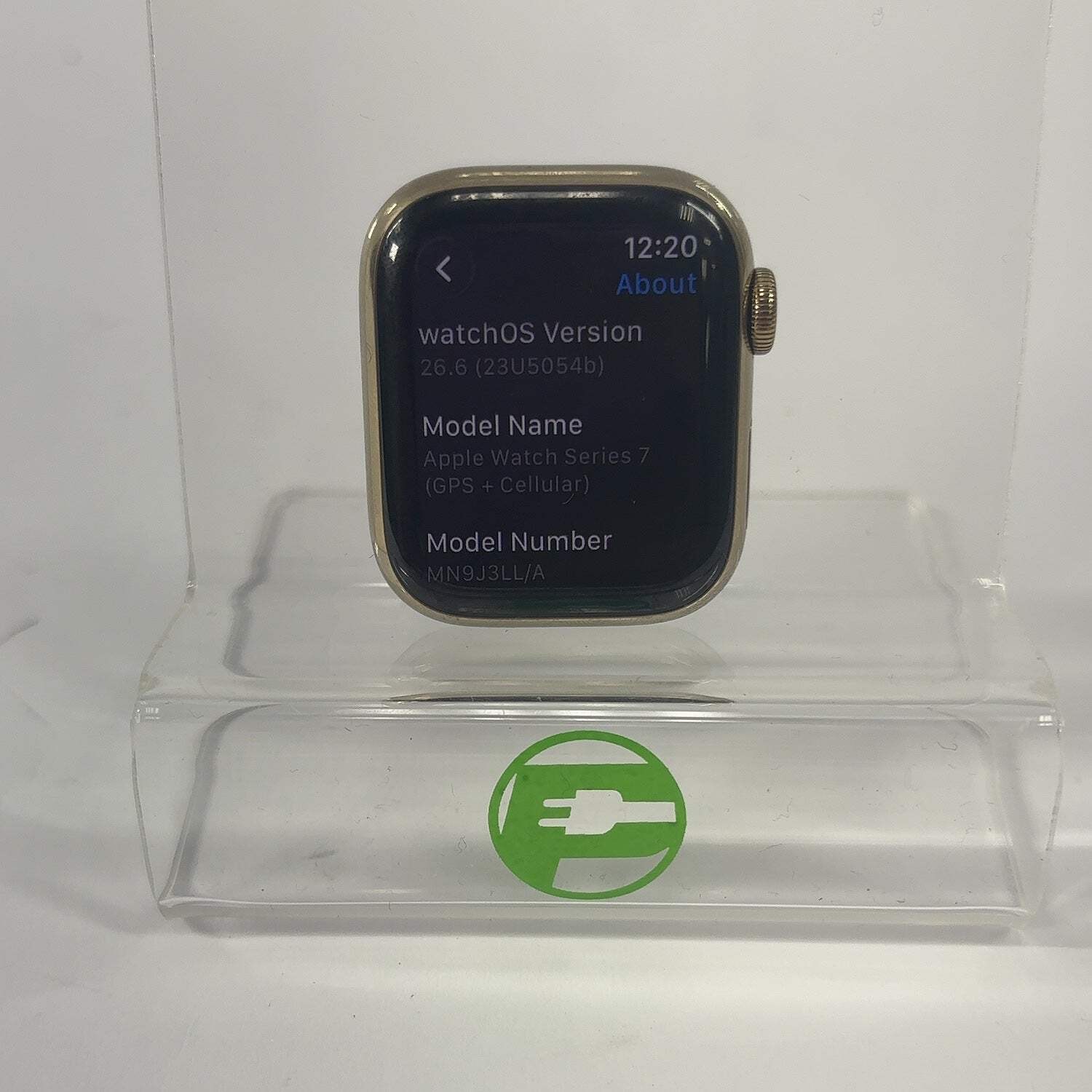 Broken GPS Only Apple Watch Series 7 41MM Stainless Steel Bad Batt Face Only