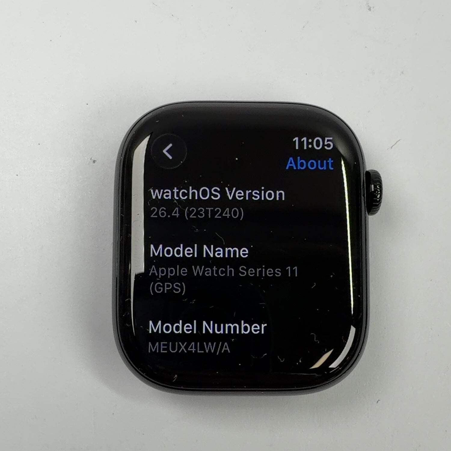 GPS Only Apple Watch Series 11 46MM Jet Black Aluminum