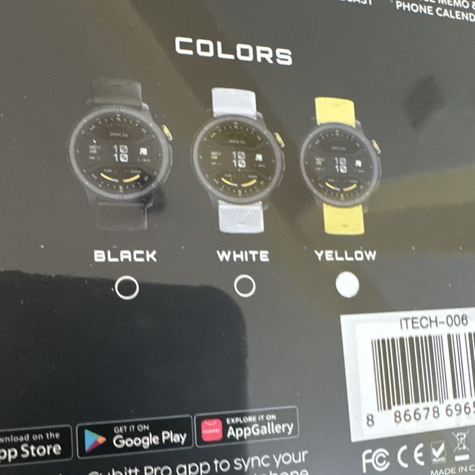 Invicta I-TECH 2 PRO 1.48″ AMOLED GPS Bluetooth Calling Waterproof Yellow Band