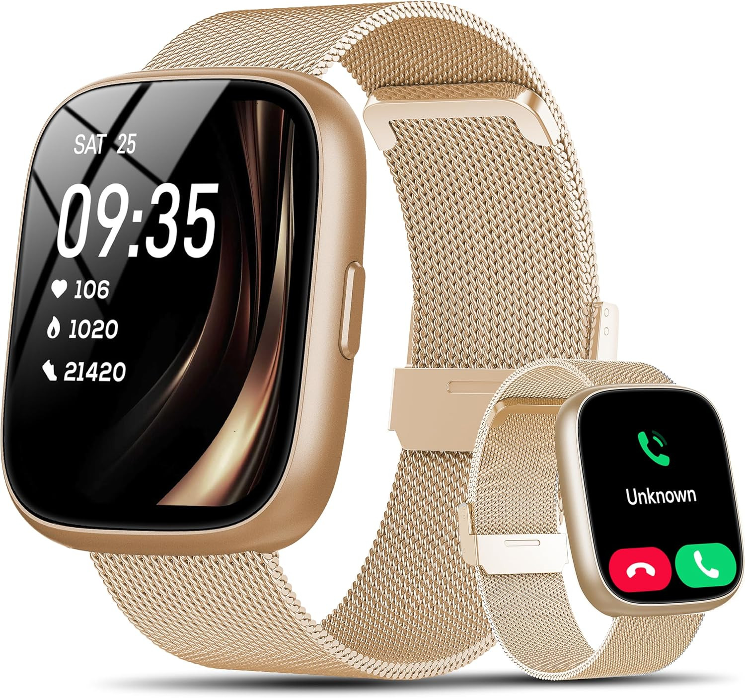 Smart Watch for Women with Alexa Built-In, 1.83″ HD Touchscreen Fitness Tracker