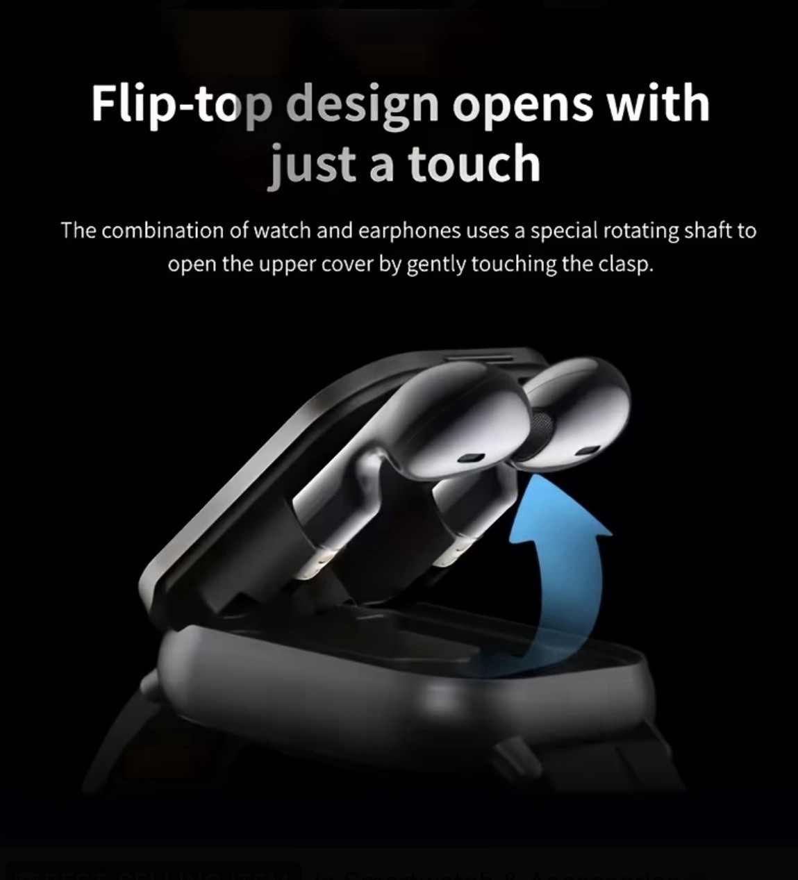 2-In-1 Smartwatch And Wireless Earbuds for Men, Featuring Music Control